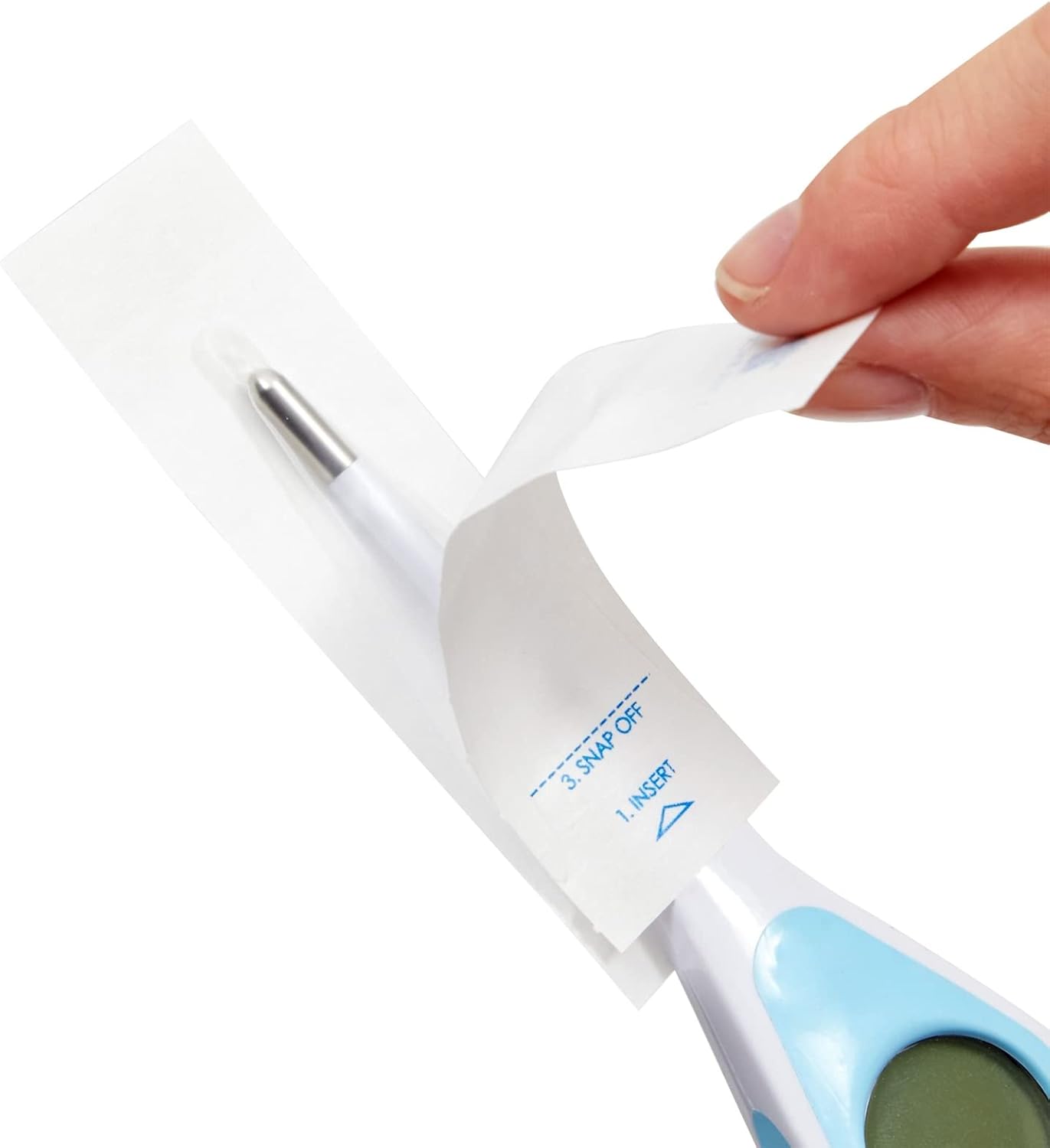 Juvale Thermometer Covers - 100 Count, White - Disposable Probe Covers for Digital Thermometers & Oral, Rectal, Armpit Use - Image 7