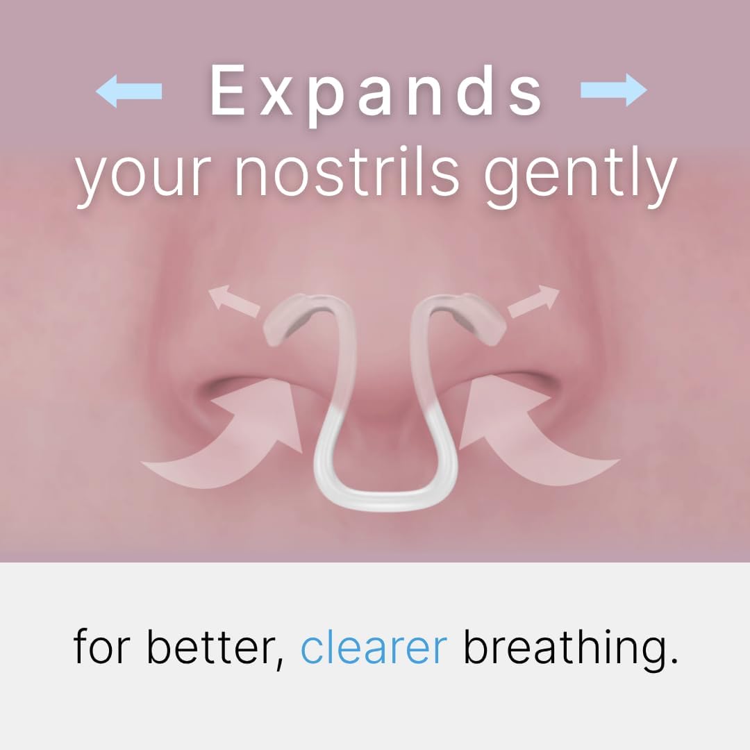 Airflow Clip Nasal Dilator by SnoreLessNow | Swiss-Made Anti-Snoring Nose Clip | Nasal Dilators for Sleeping & Breathing, BPA-Free Nasal Expander for Deviated Septum Relief | Nasal Dilator for Snoring - Image 3