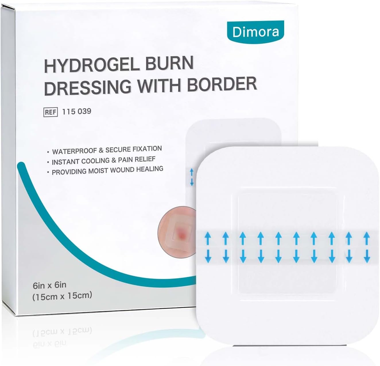 Dimora Hydrogel Burn Pads with Bord...