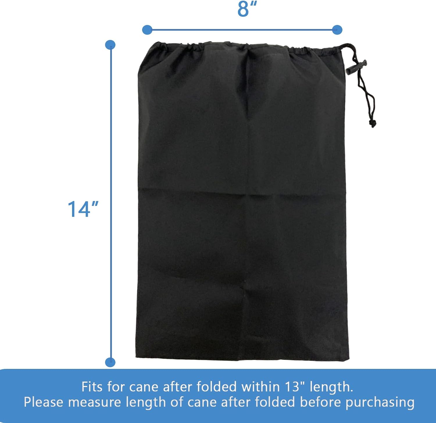 Folding Cane Storage Bag, Walking Sticks Organizer Pouch Travel Case for Elderly Disabled, Easy Carry, 14" L (Not Include Cane) - Image 2