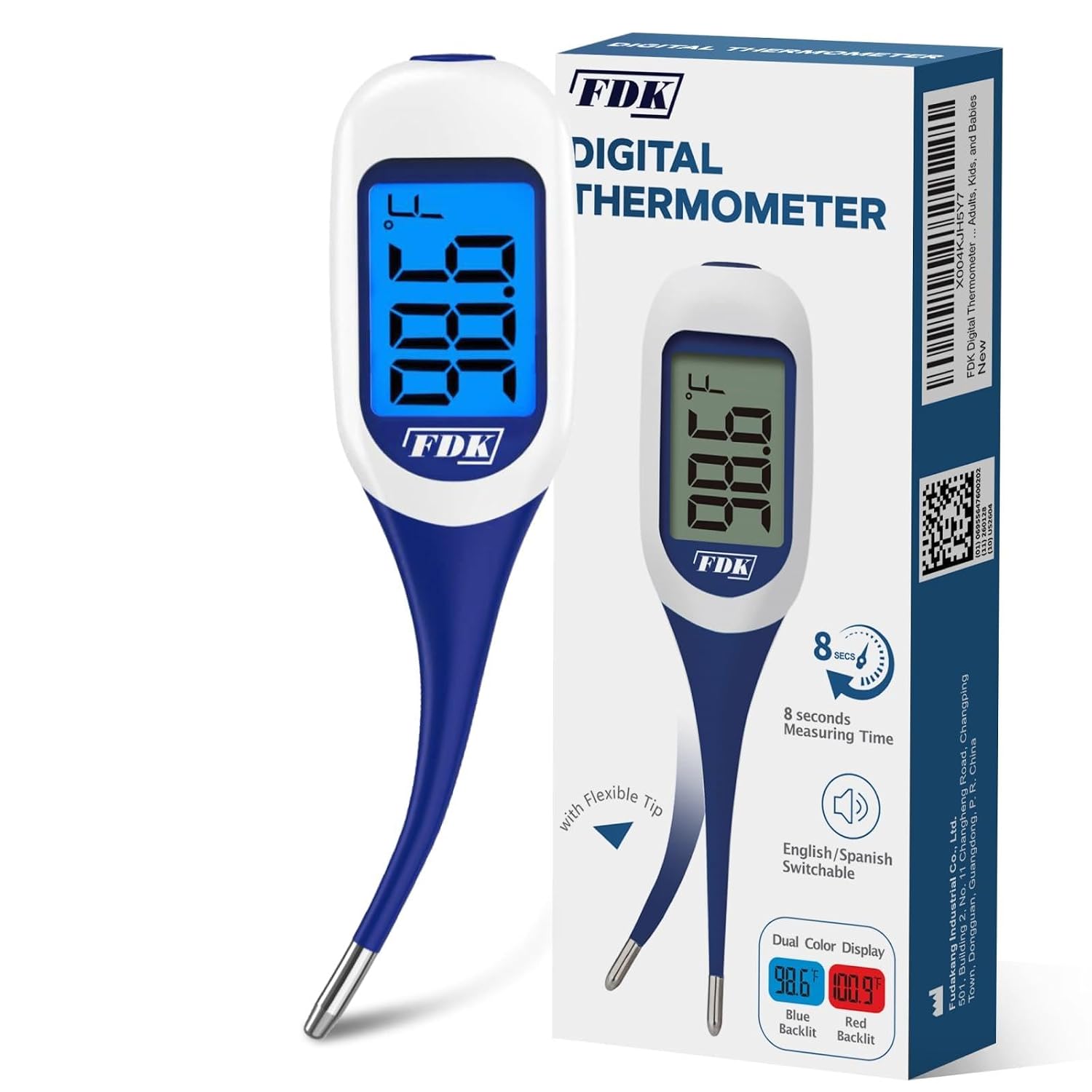 FDK 8-Second Large Digital Thermome...
