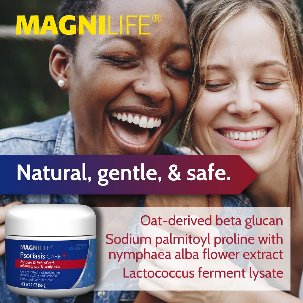 MagniLife Psoriasis Care+, Natural Itch and Pain Relief, Moisturization Helps to Reduce Redness, Scaling and Flaking on Body & Scalp - Unscented, Non-Toxic - 2oz - Image 4