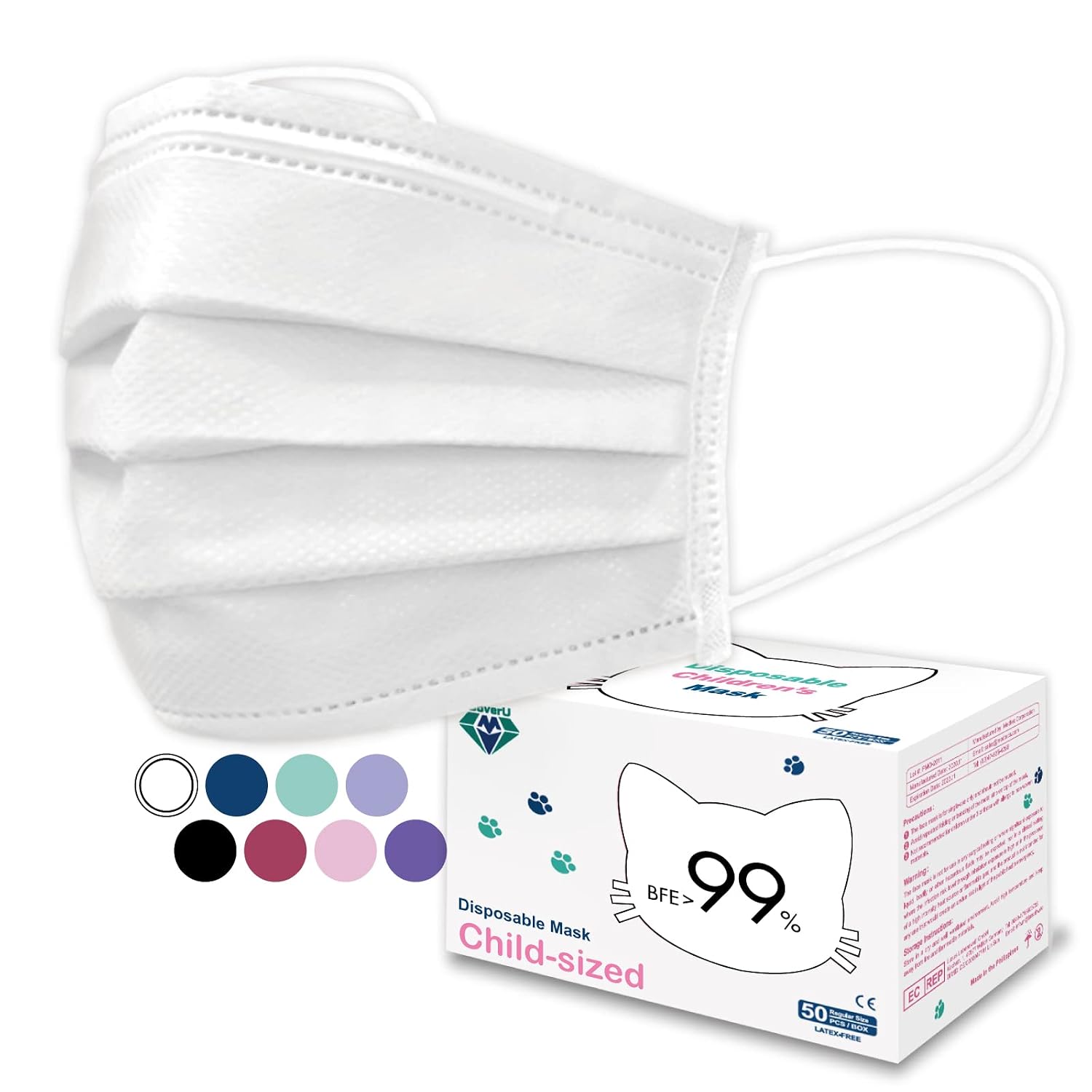 Medtecs Kids Face Mask Disposable &...