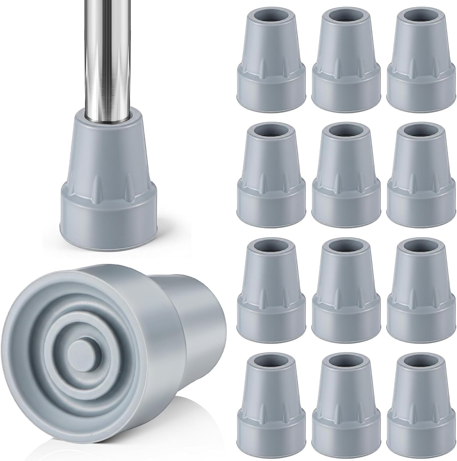 12 Pcs Crutch Tips 7/8 Inch Crutch ...
