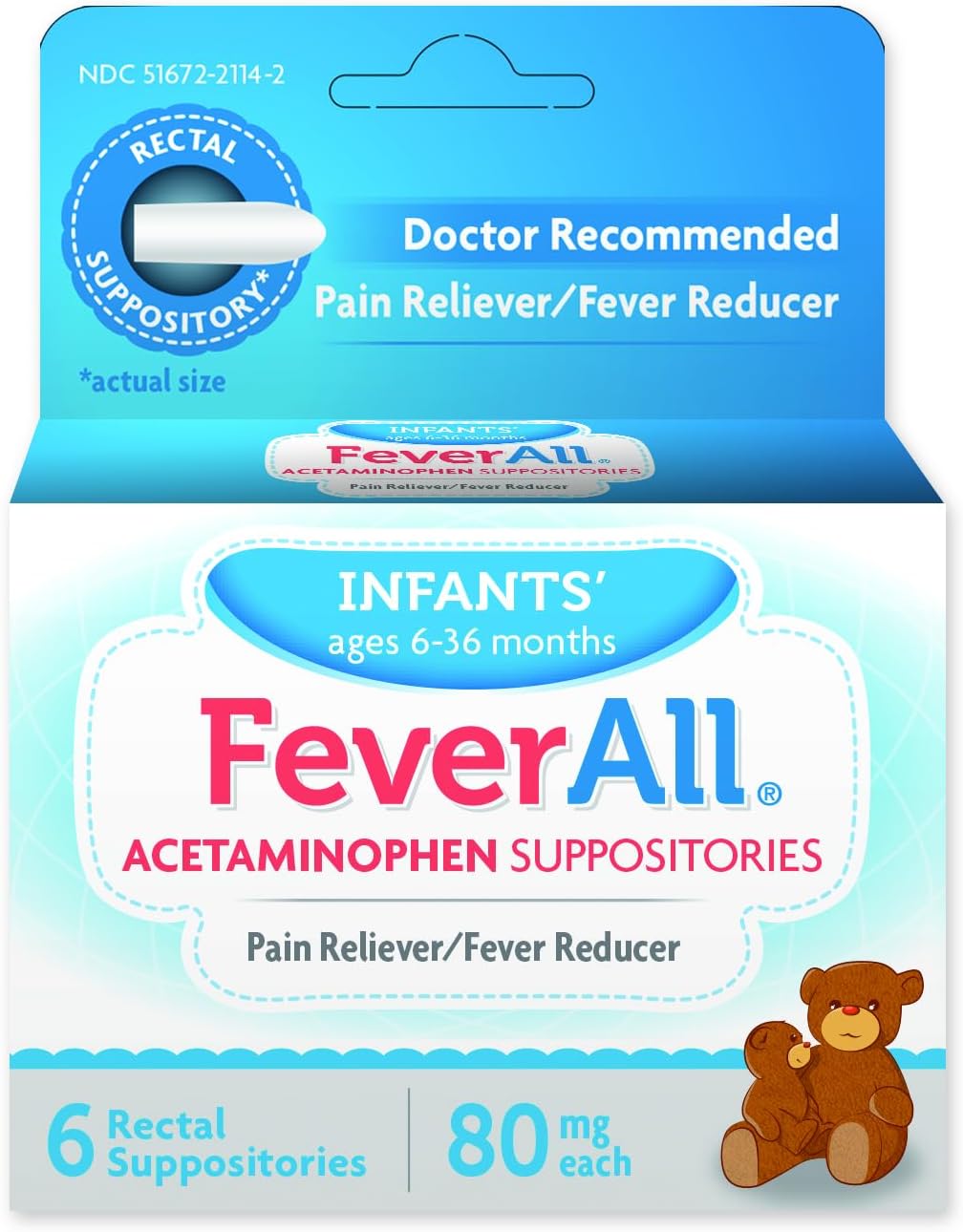 Feverall Infant Acetaminophen Suppo...