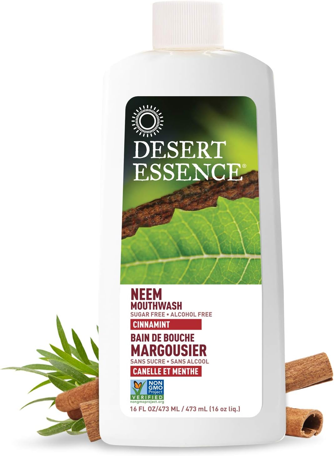 Desert Essence Neem Mouthwash, Cinn...