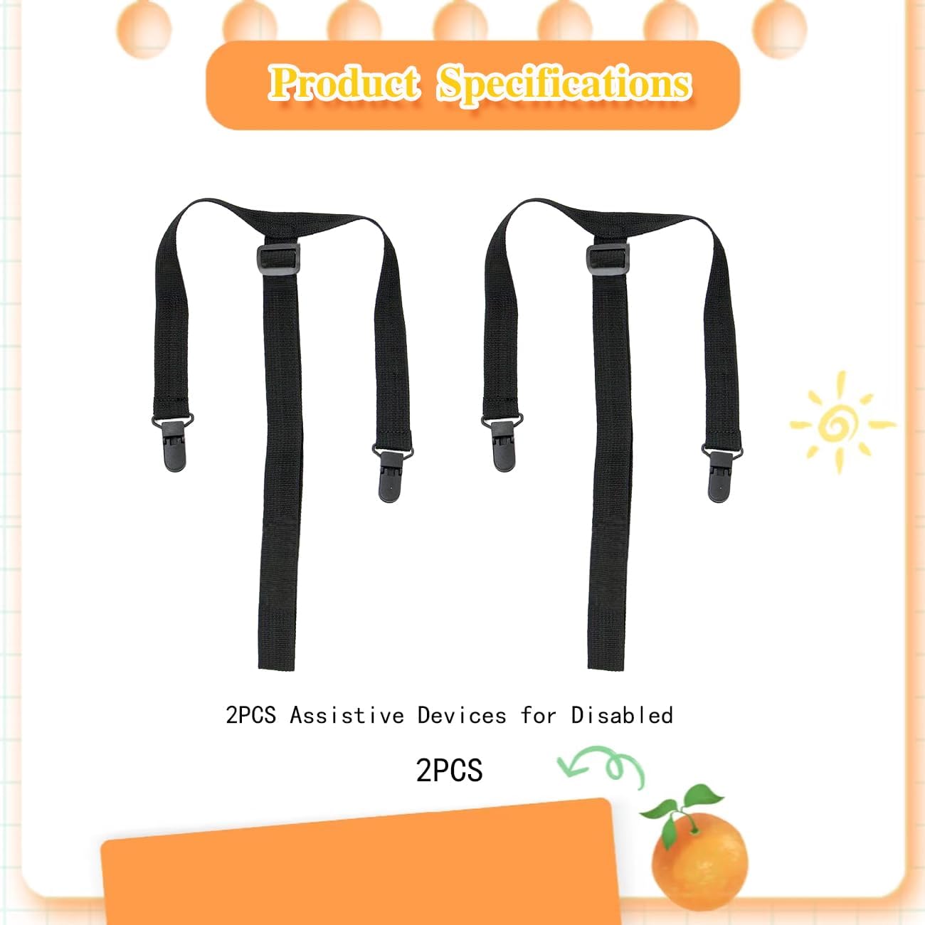Adjustable Clip & Pull Dressing Aid for Elderly, Disabled & Pregnant Women – 2PCS Mobility Assist Tool for Pants - Image 2