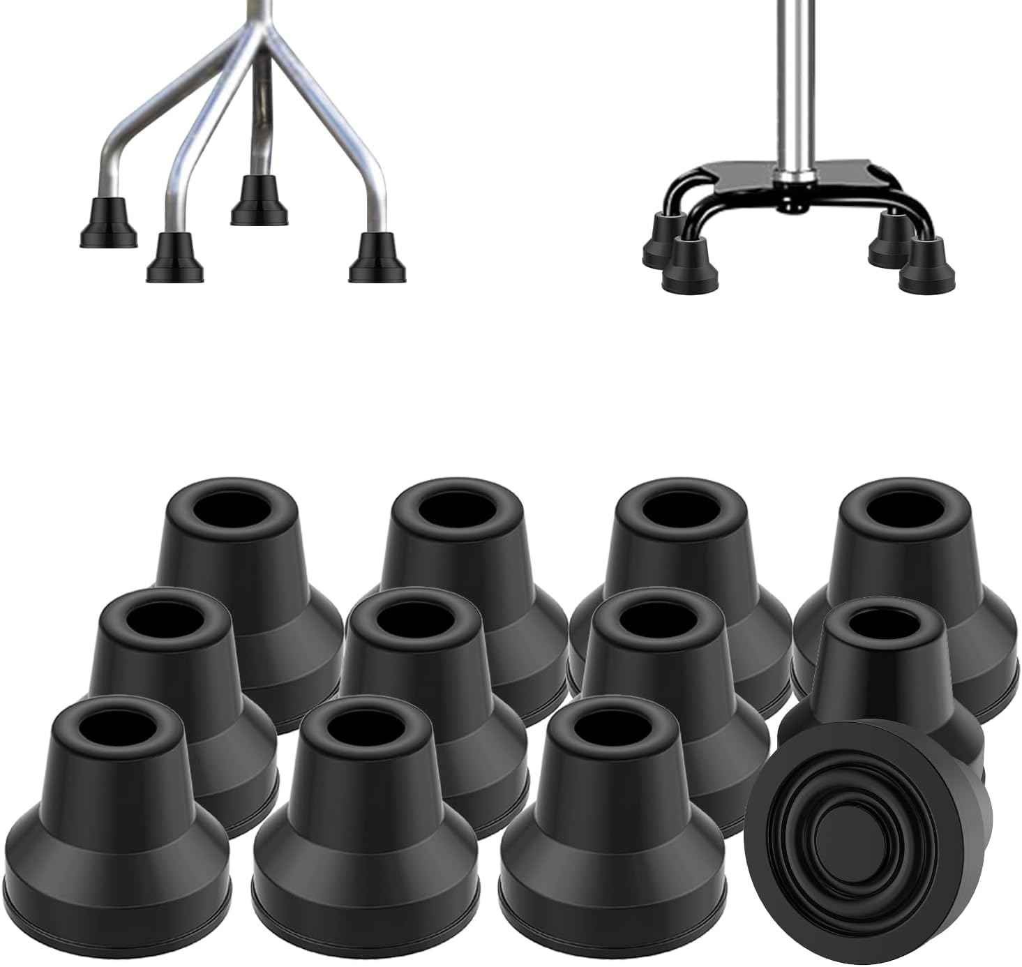 supregear Quad Cane Tips (Set of 12...