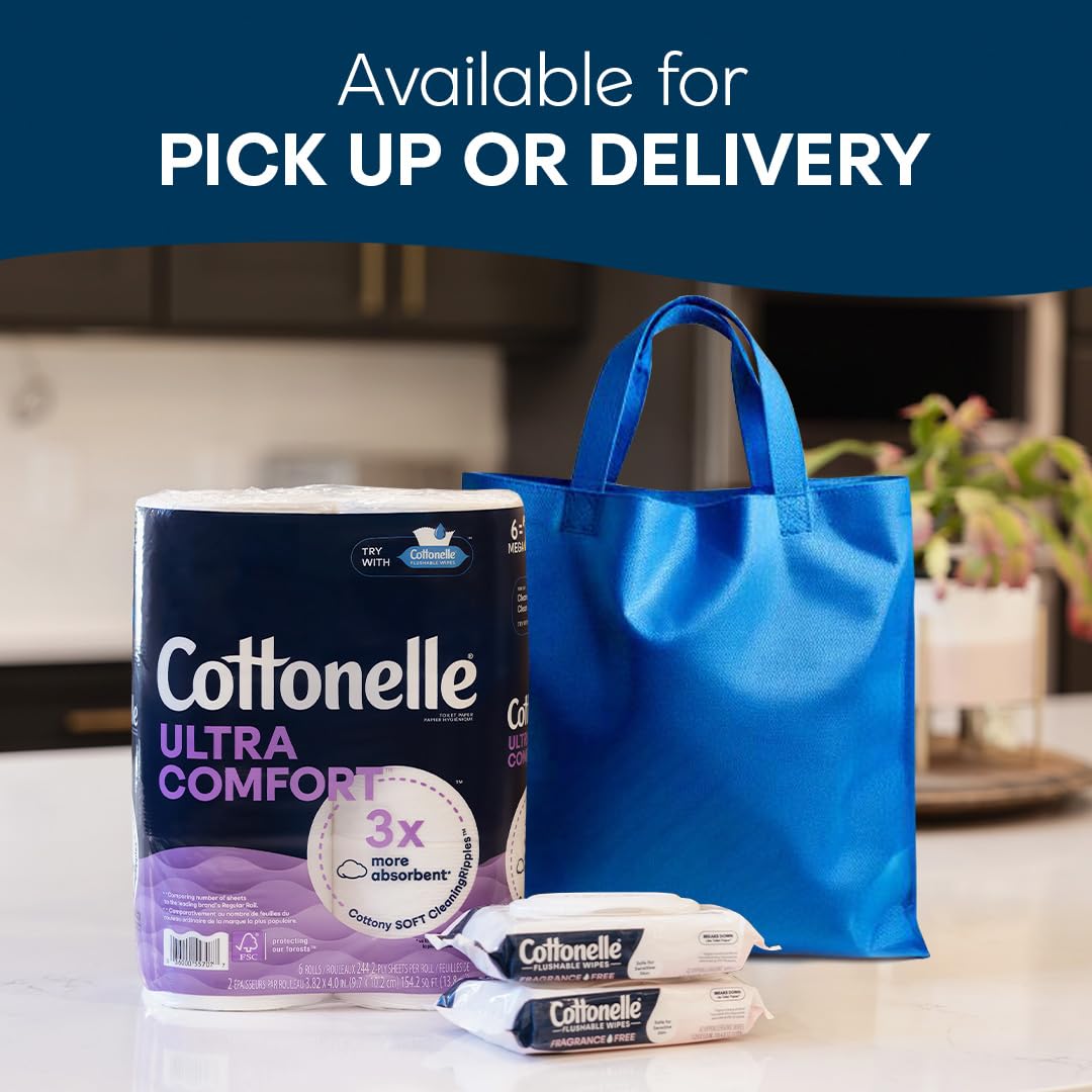 Cottonelle Fragrance Free Flushable Wipes, 2 Packs, 42 Wipes per Pack - Image 6