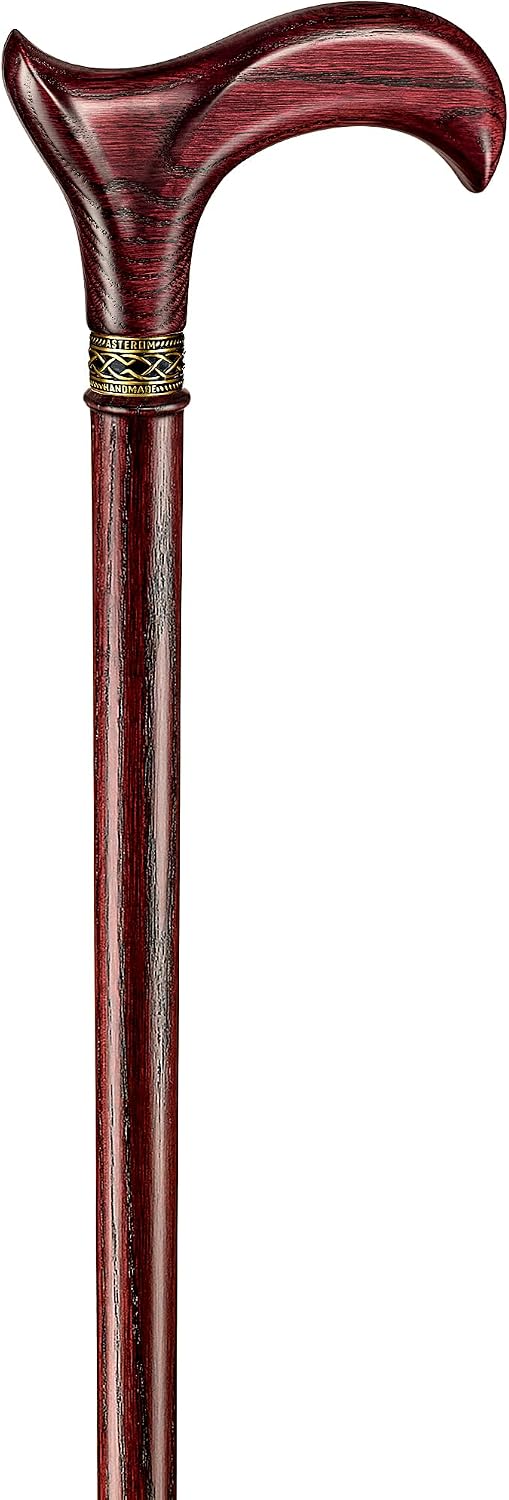 Asterom Handcrafted Walking Cane, Stylish Wooden Canes for Men, Oak Wood - Image 4