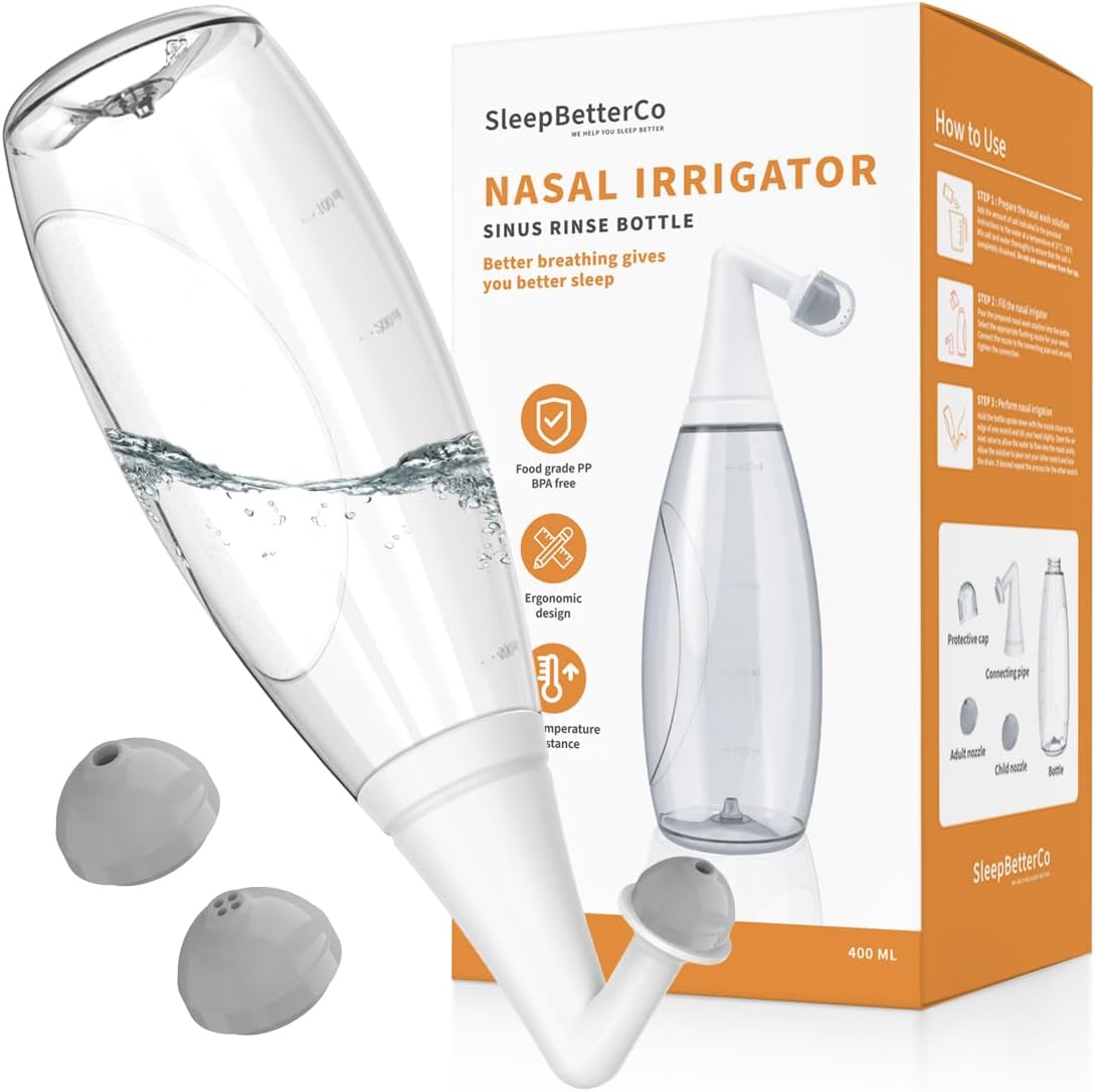 Nasal Irrigator, Sinus Rinse Bottle...