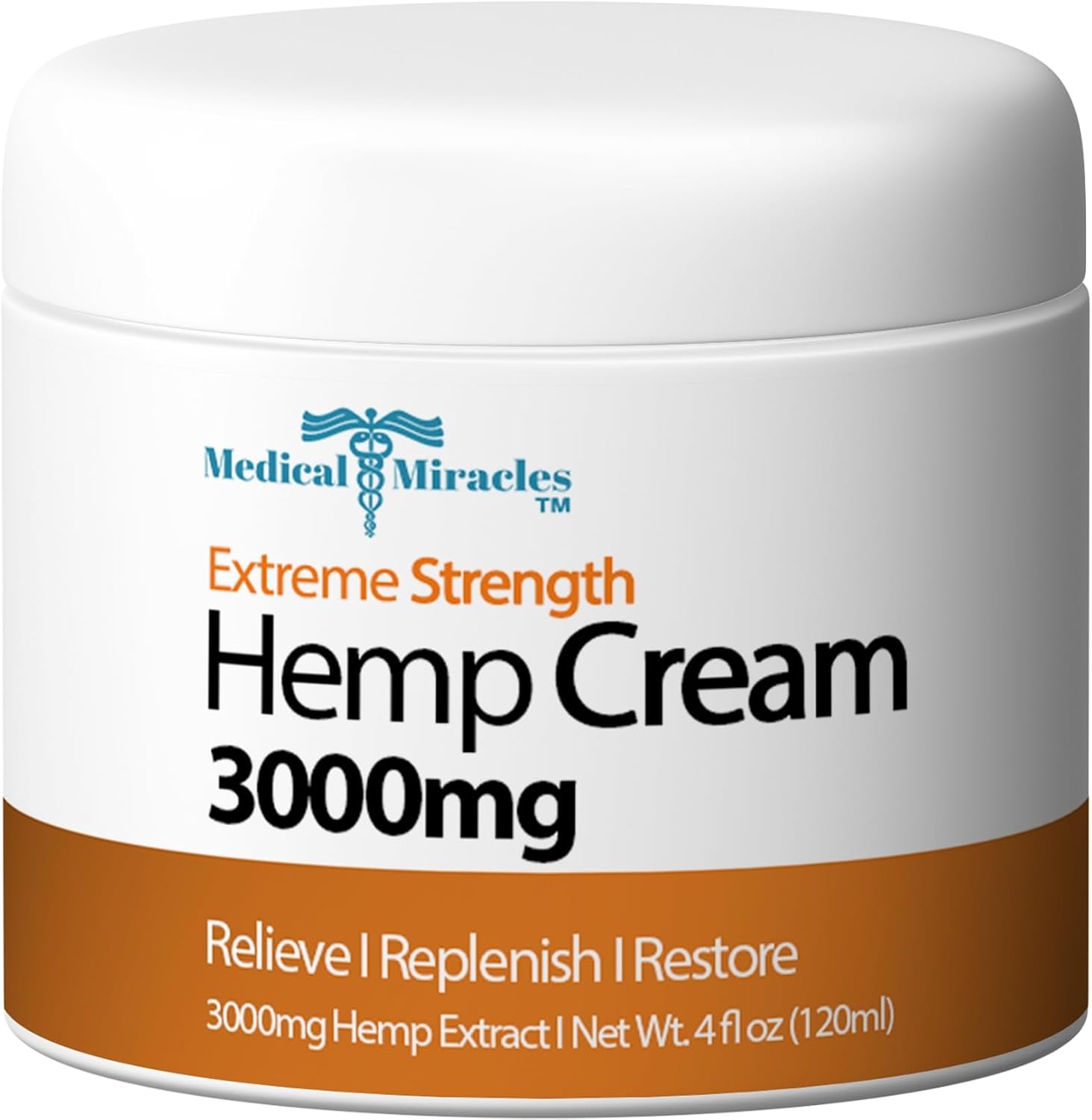 Medical Miracles Hemp Cream 3000mg,...