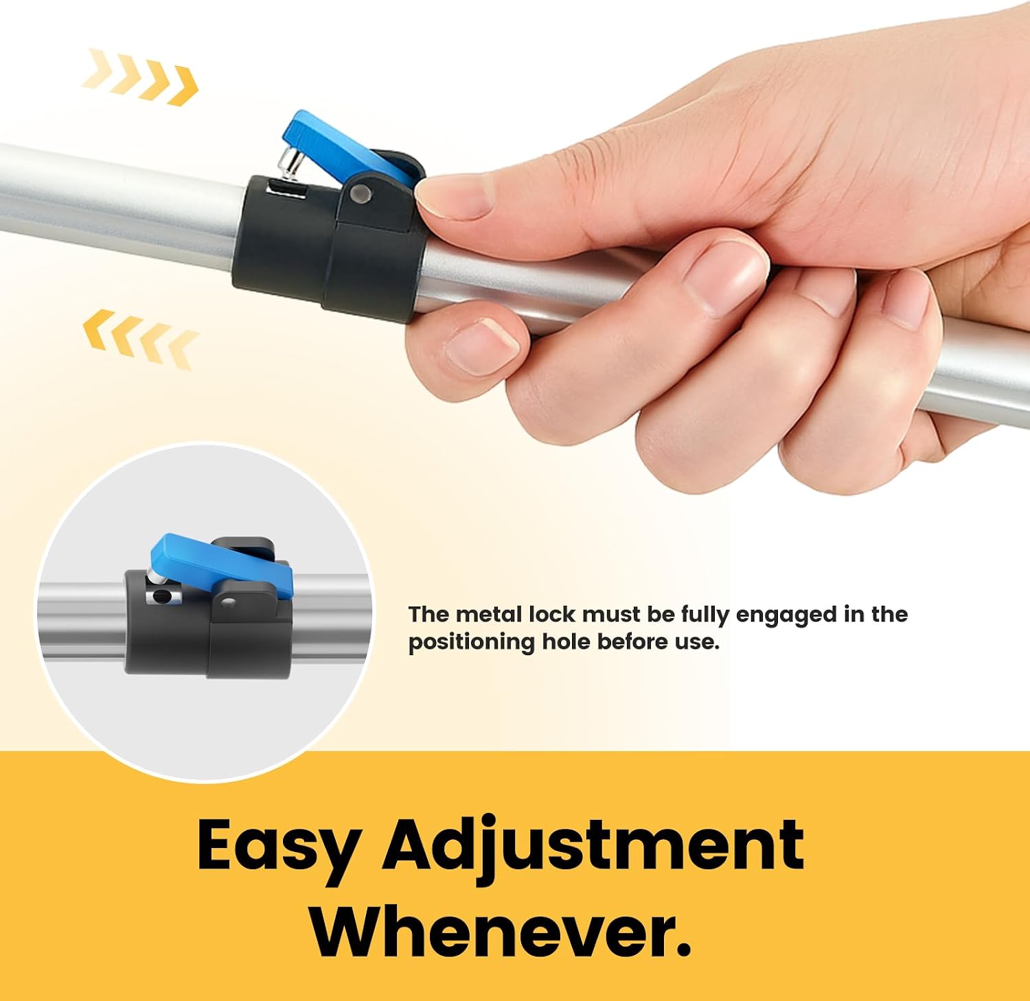 Telescopic Grabber Reacher Tool, 5-Level Adjustable Length (23'' to 41'') - Trash Claw Gripper, Pickup Stick for Litter Picking, Yard Work, and Seniors (Blue) - Image 3