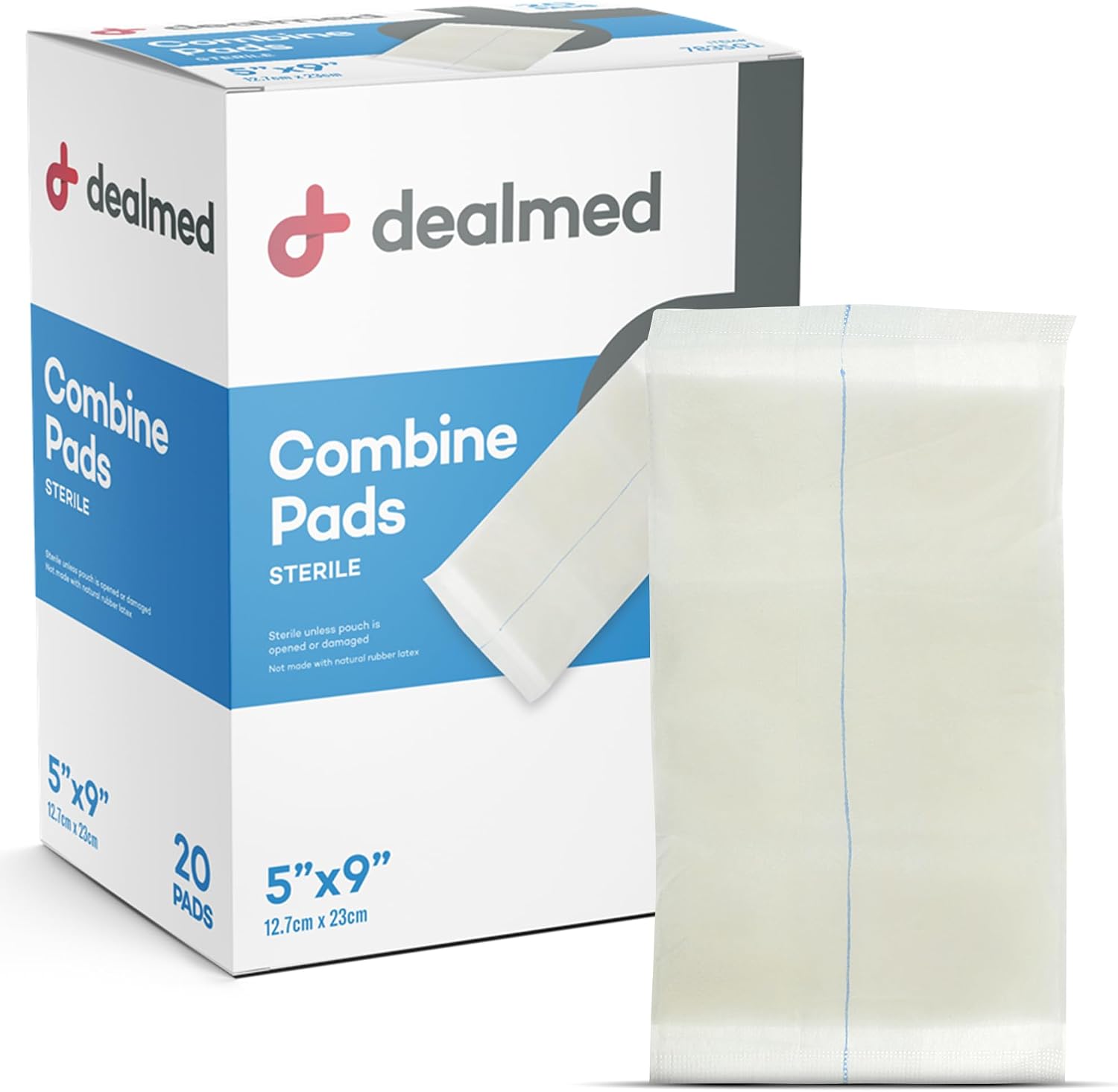Dealmed Abdominal Combine Pads 5" x 9", Sterile, 20/Box (1 Pack) - Image 8