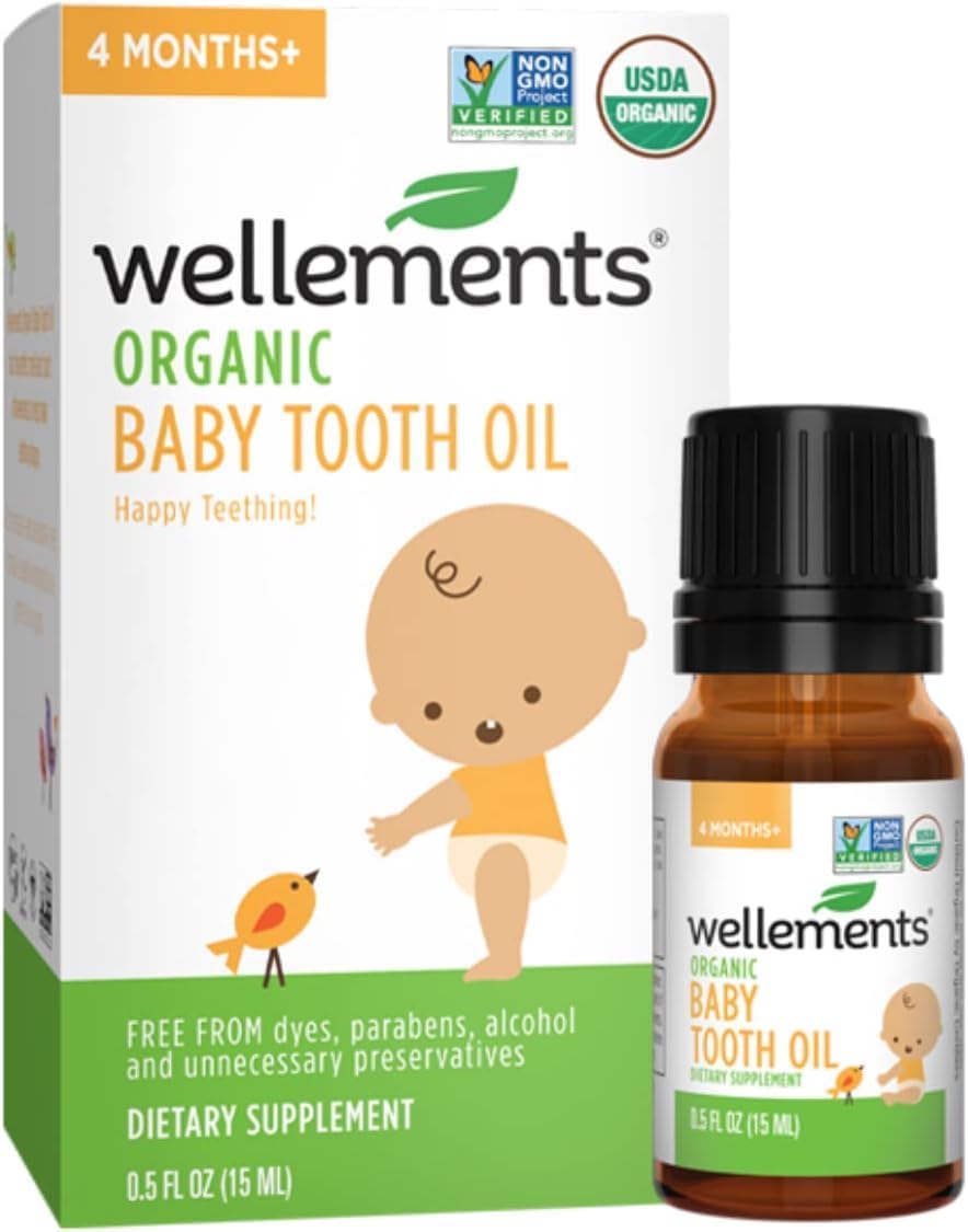 Wellements Organic Baby Tooth Oil T...