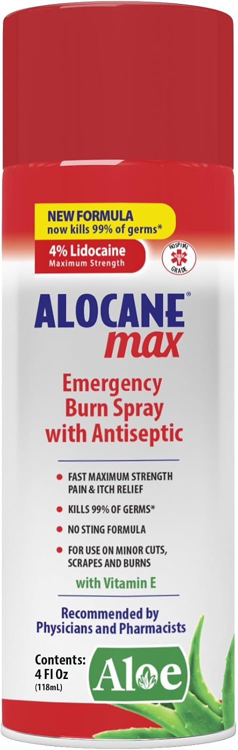 ALOCANE Max Burn Spray 4% Lidocaine...