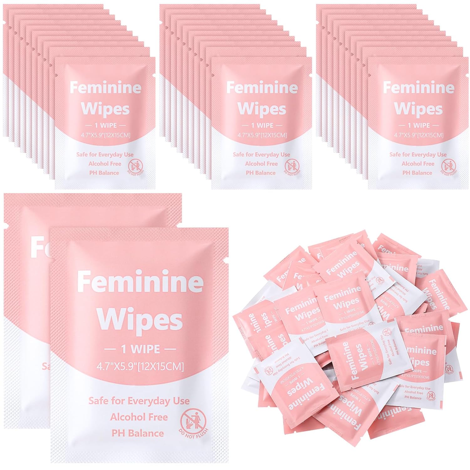 300 Pieces Bulk Feminine Wipes Indi...