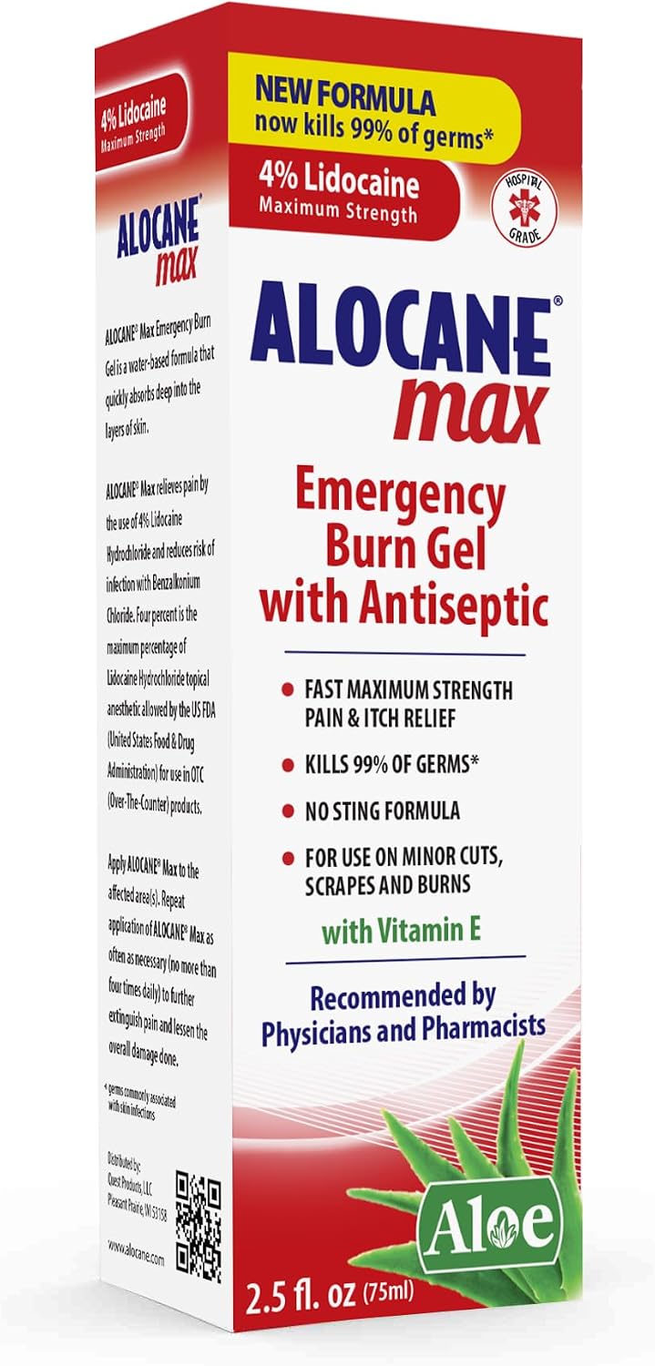 ALOCANE Max Emergency Burn Gel, 4% ...