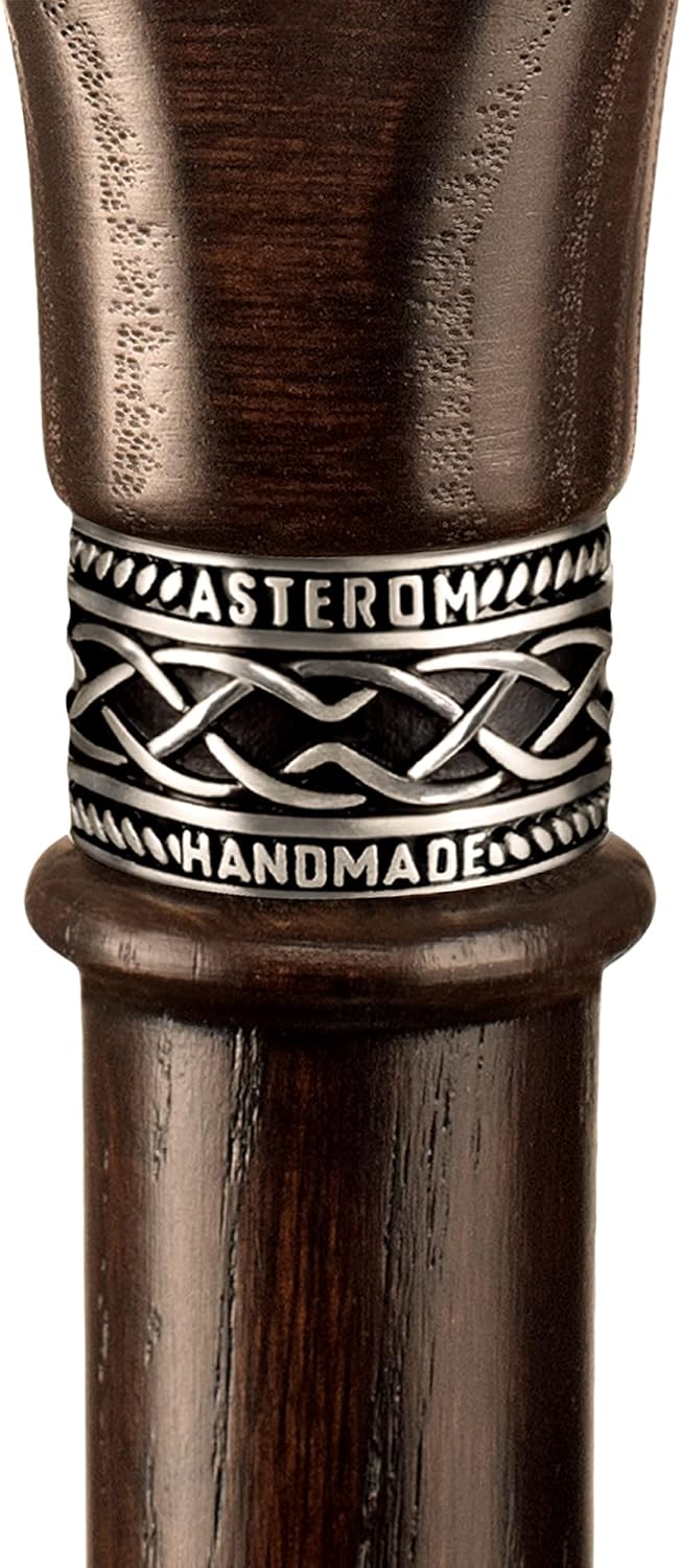 Asterom Walking Cane - Handmade Wolf Cane - Cool Walking Canes for Men and Women - Wooden, Carved, Unique - Walking Sticks for Men & Seniors - Image 7