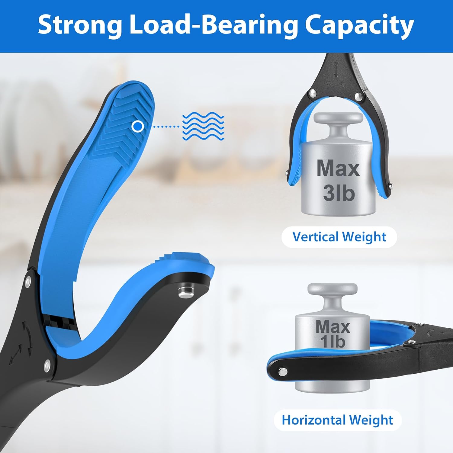 Grabber Reacher Tool 36 Inch, Foldable Grabber with Anti-Slip 360° Rotating Jaw, Magnetic Tip for Seniors, Heavy Duty Reacher Grabber Pickup Tool for Elderly After Surgery Recovery - Image 2