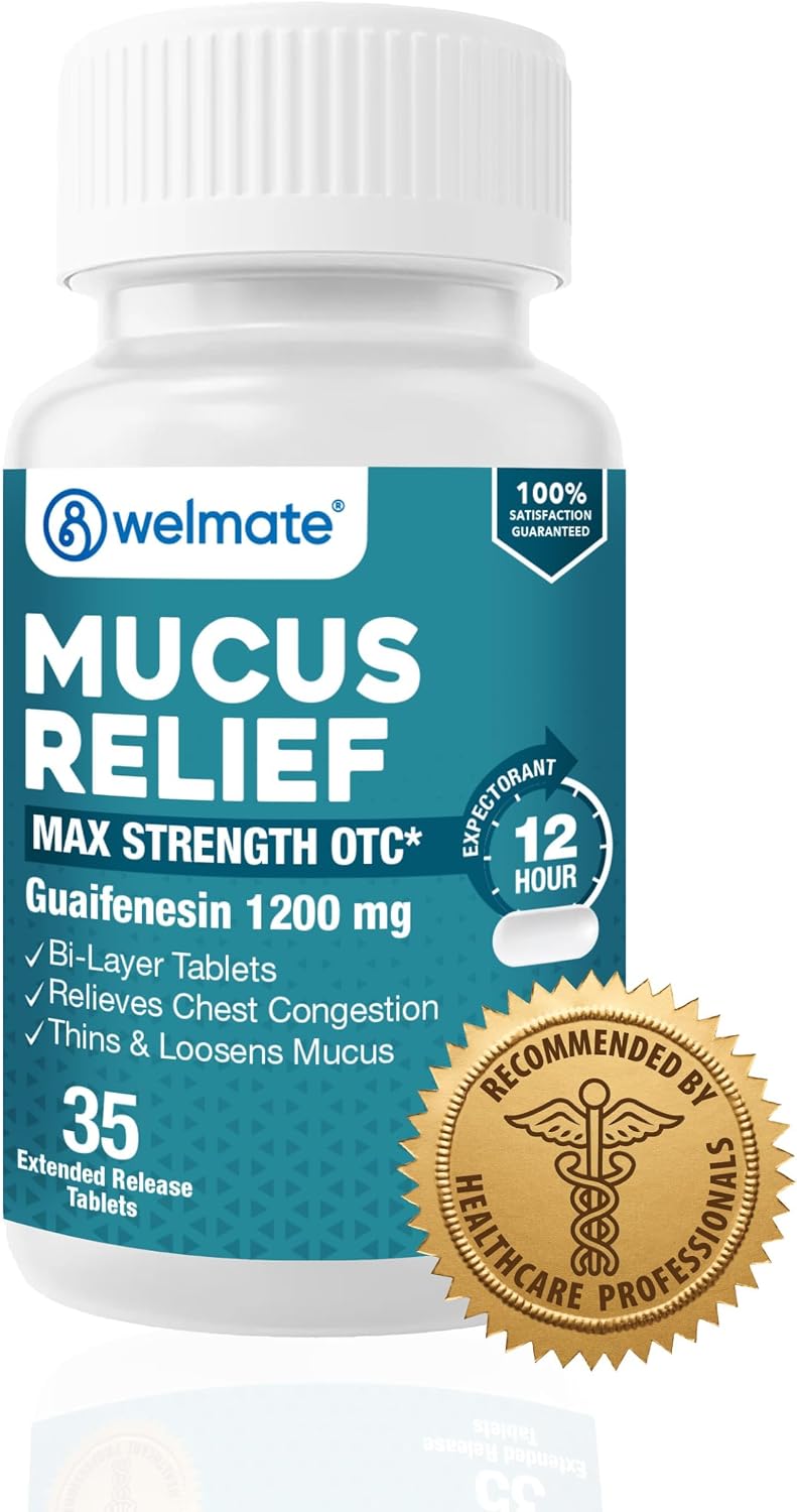 WELMATE Guaifenesin 1200mg Max Stre...