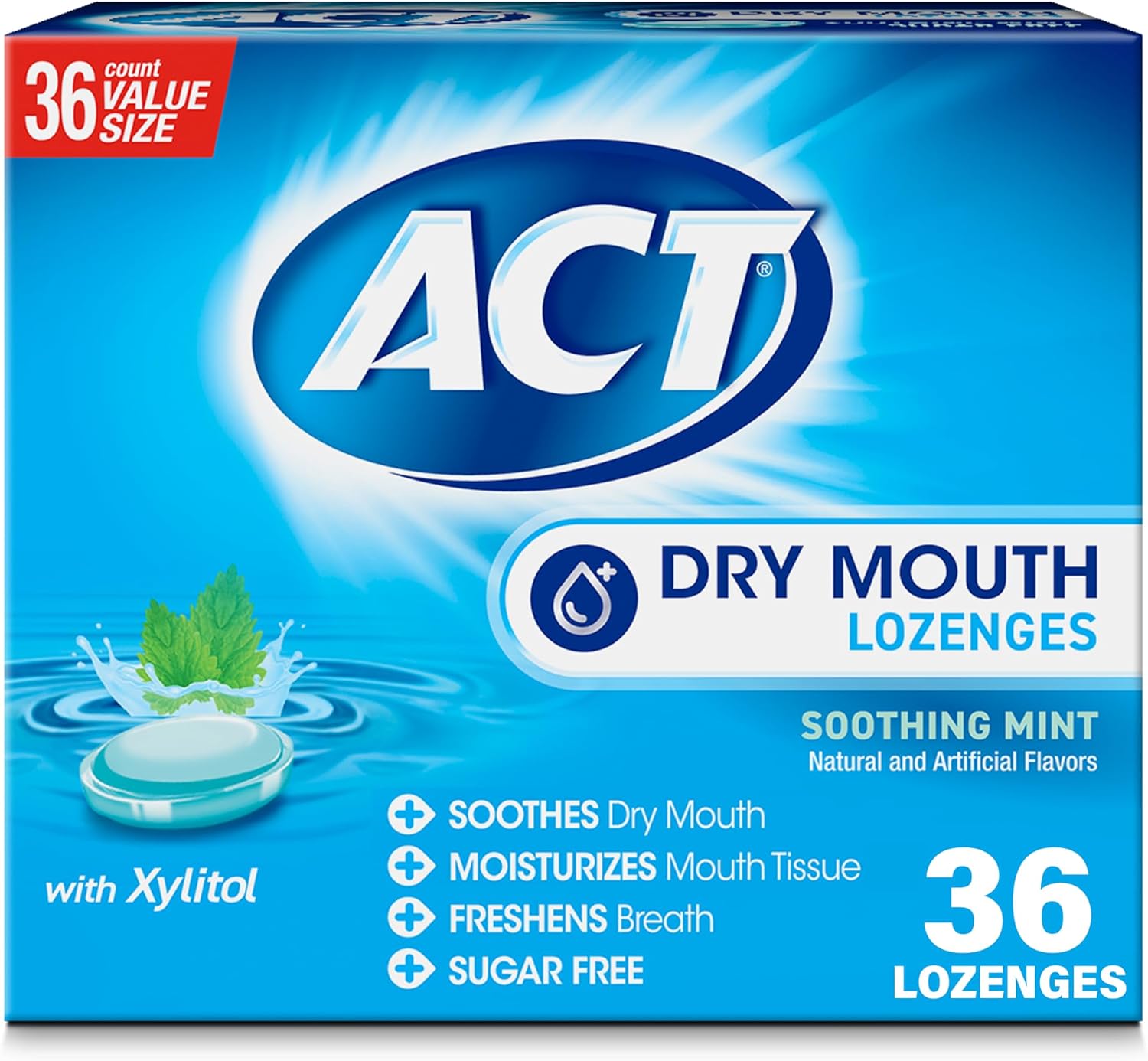 ACT Dry Mouth Lozenges with Xylitol...
