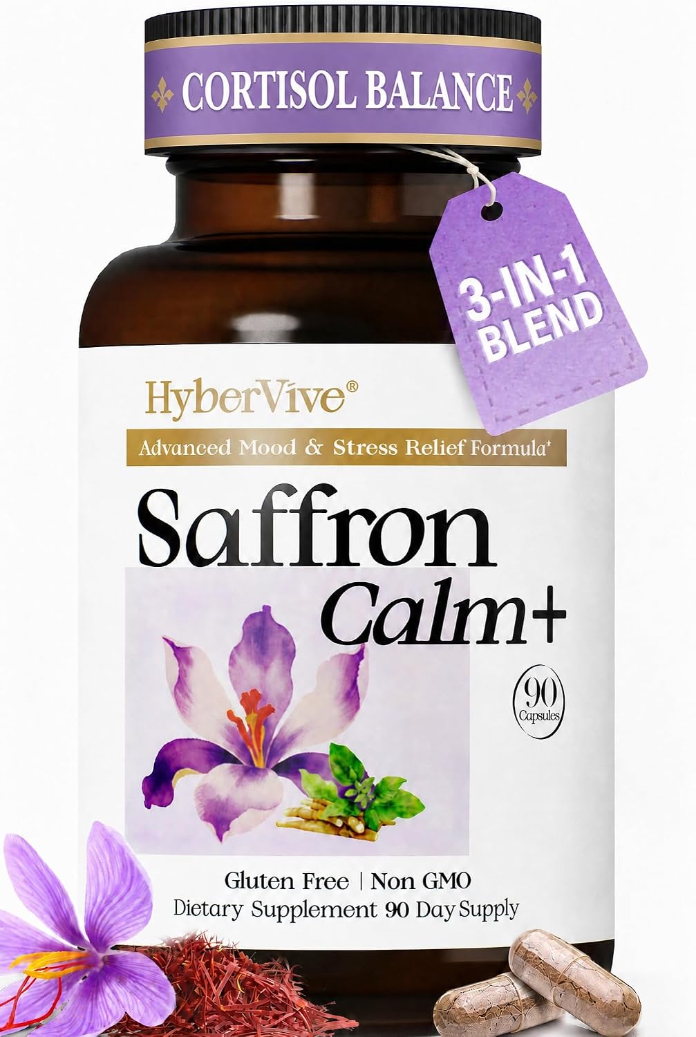 Saffron Supplements with Ashwagandh...