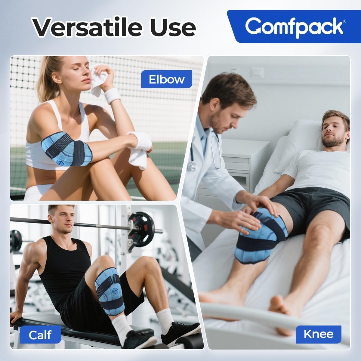 Comfpack Knee Ice Pack Wrap, 2 Hours Ice Pack for Knee Replacement Surgery - Image 6