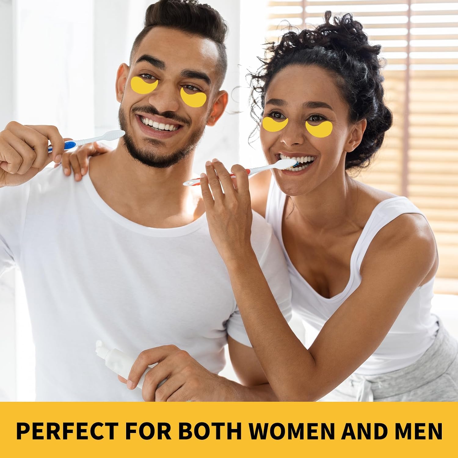 Under Eye Patches For Puffy Eyes 70PCS, 24K Gold Eye Mask For Dark Circles and Puffiness, Under Eye Mask Patches Skincare, Eye Gel Pads, Eye Patches For Wrinkles, Puffy Eyes Bags Treatment Women Men - Image 6