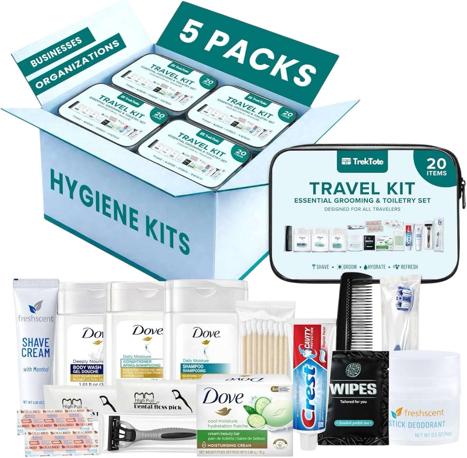Travel Essentials Hygiene Kit Premi...