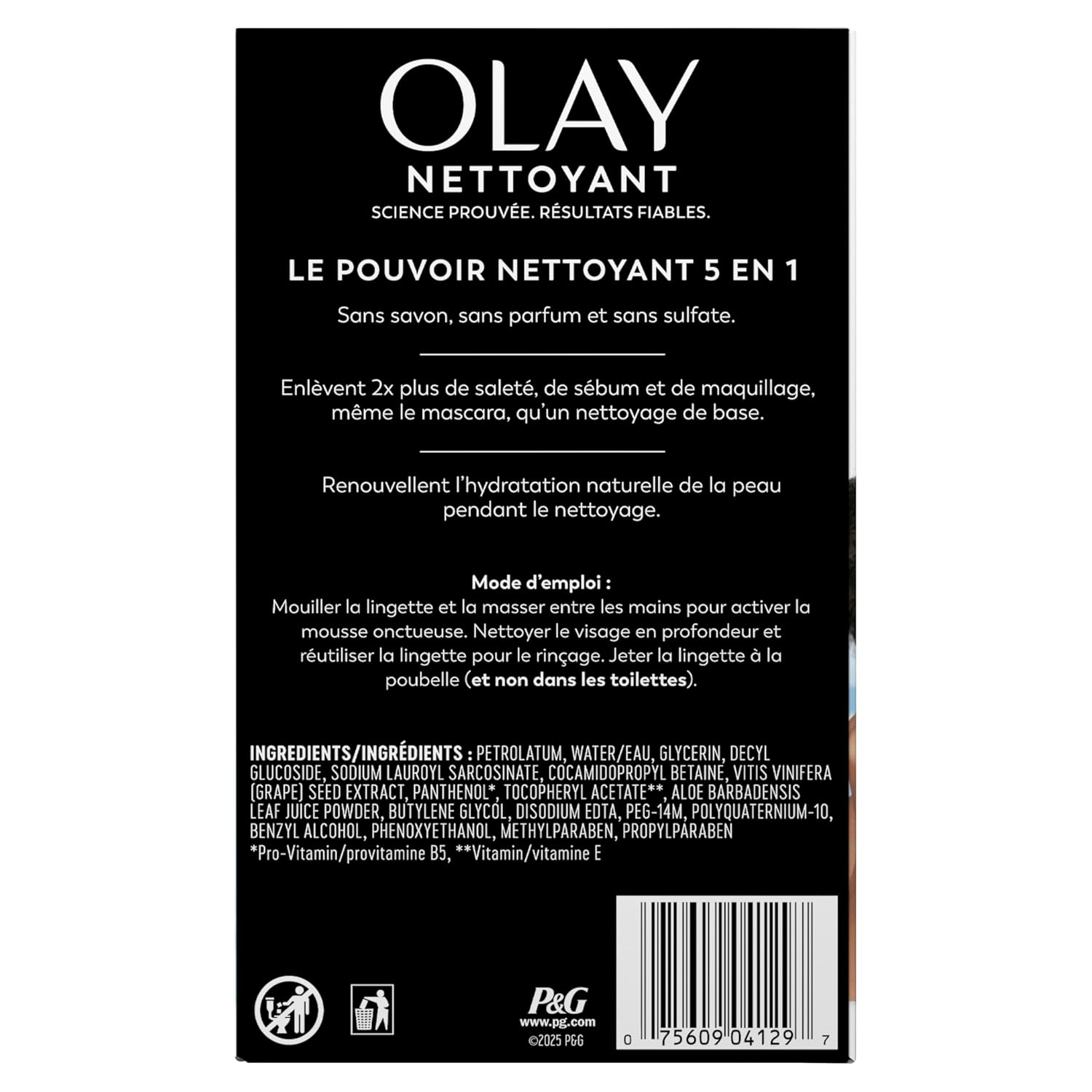 Olay Makeup Remover Wipes, Daily Facials Hydrating Face Cleanser for Normal to Dry Skin, Alcohol & Fragrance Free, Soft Face Wash Towels, Travel Essentials for Women, Convenient Dry Cloths, 66 ct - Image 12