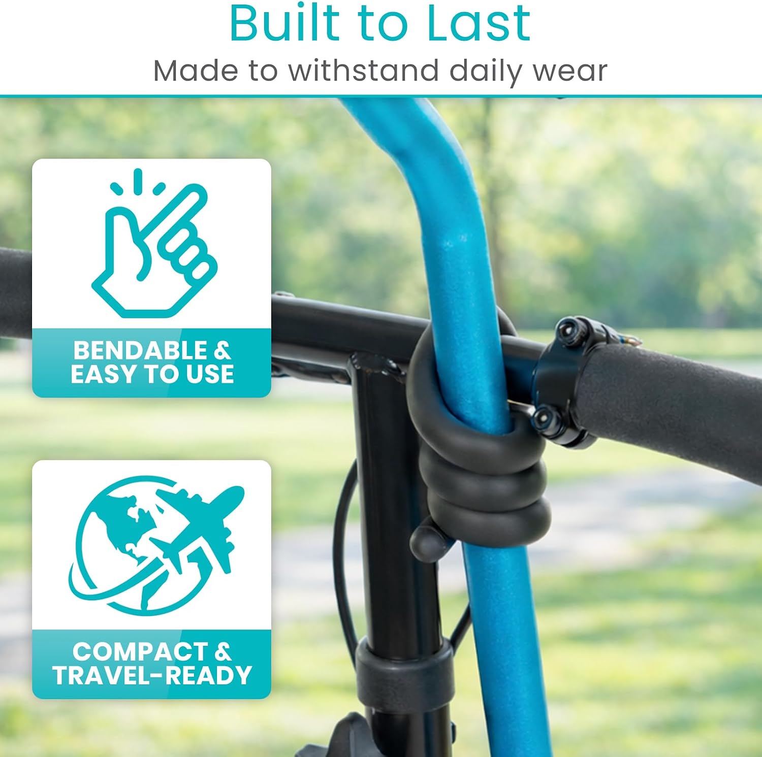 Vive Bendable Cane Holder 4 Pack - Flexible Walking Stick Stand for Table - Image 5