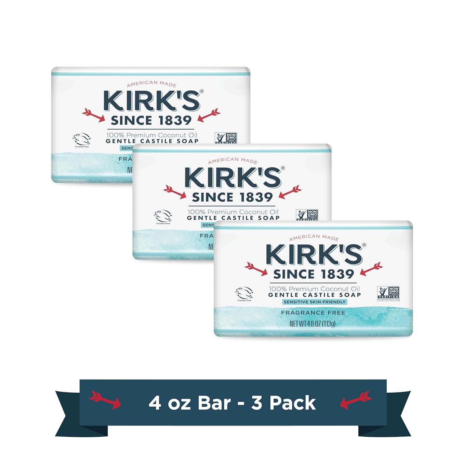 Kirk’s Fragrance Free Castile...