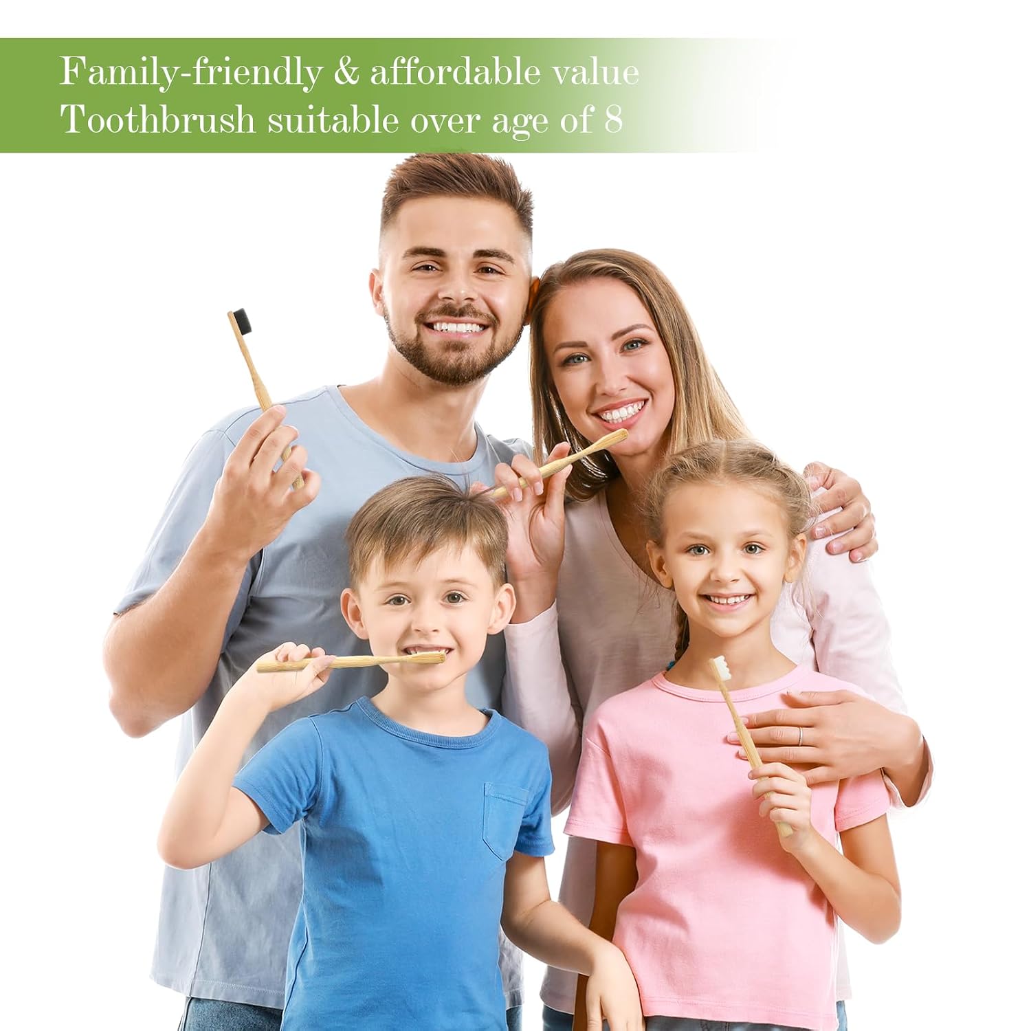 Daletu Extra Soft Bamboo Toothbrushes for Sensitive Gums, 20000 Extra Soft Bristle Toothbrushes for Adults, Eco-Friendly, Natural Wooden Organic Micro Nano Bamboo Bristle Toothbrush - 4 Pack - Image 6