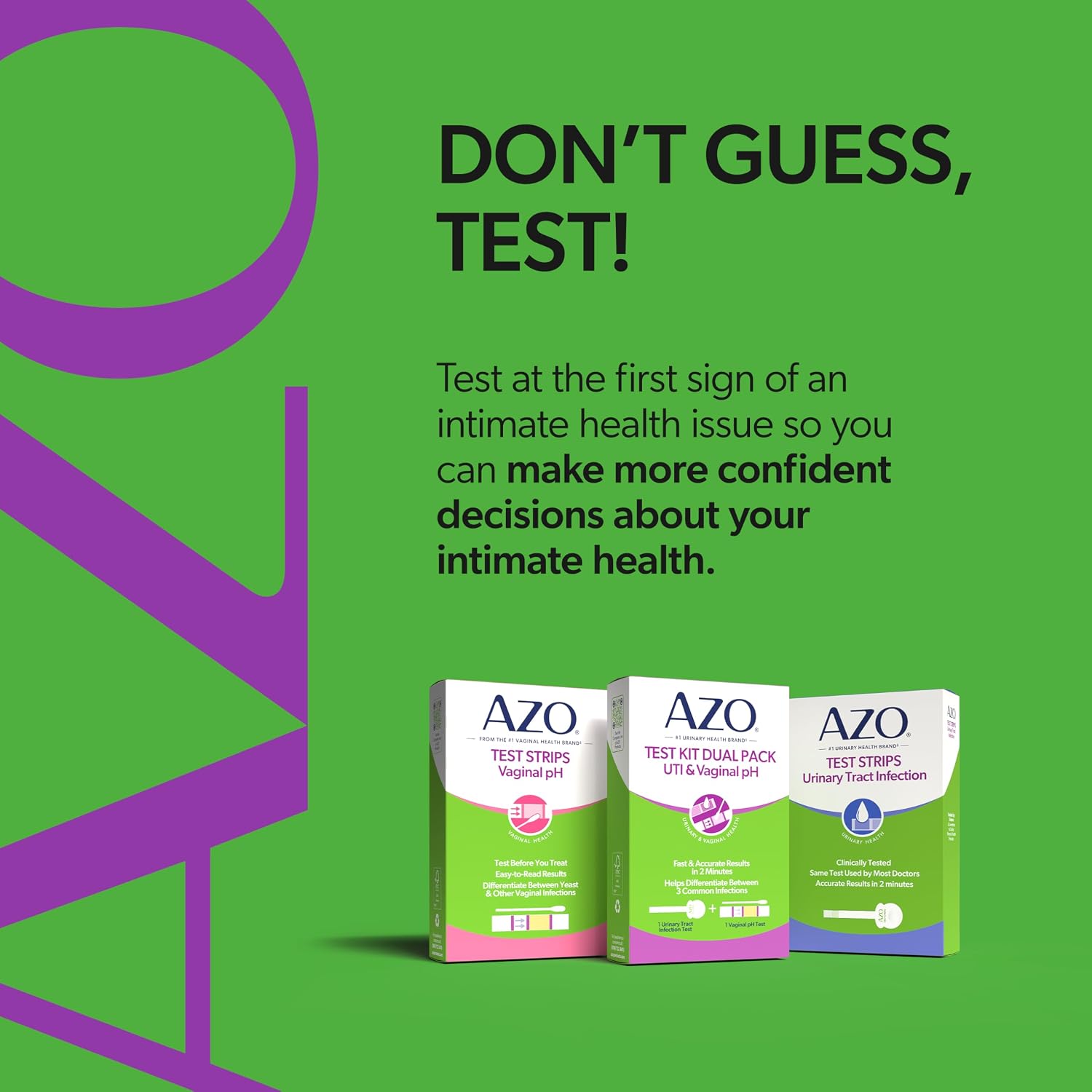 AZO Urinary Tract Infection (UTI) Test Strip + Vaginal pH Test Kit - Image 9