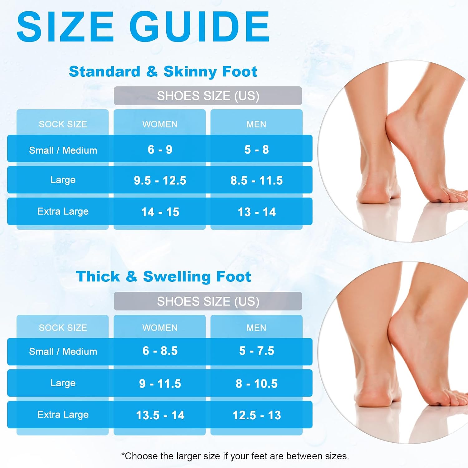 SuzziPad Cold Socks & Hands Ice Pack for Chemo Must Haves, Blue, L - Image 7