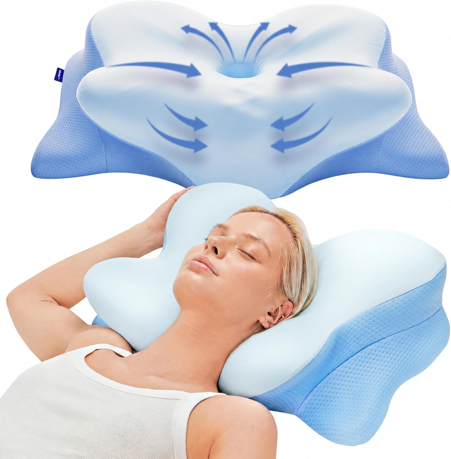 Derila Ergo Cervical Neck Pillow fo...