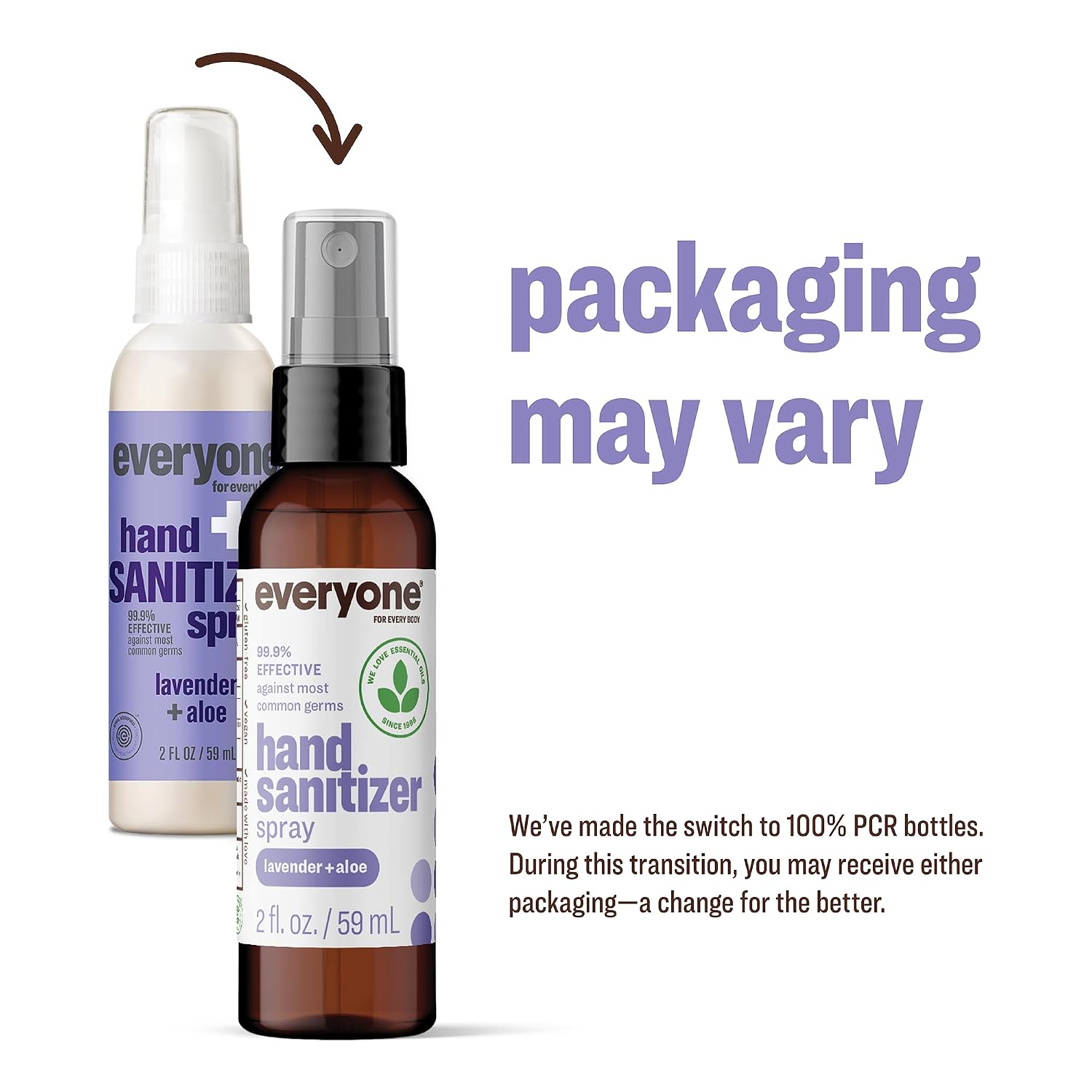Everyone Hand Sanitizer Spray, Lavender & Aloe, 2 oz 6-Pack - Image 3