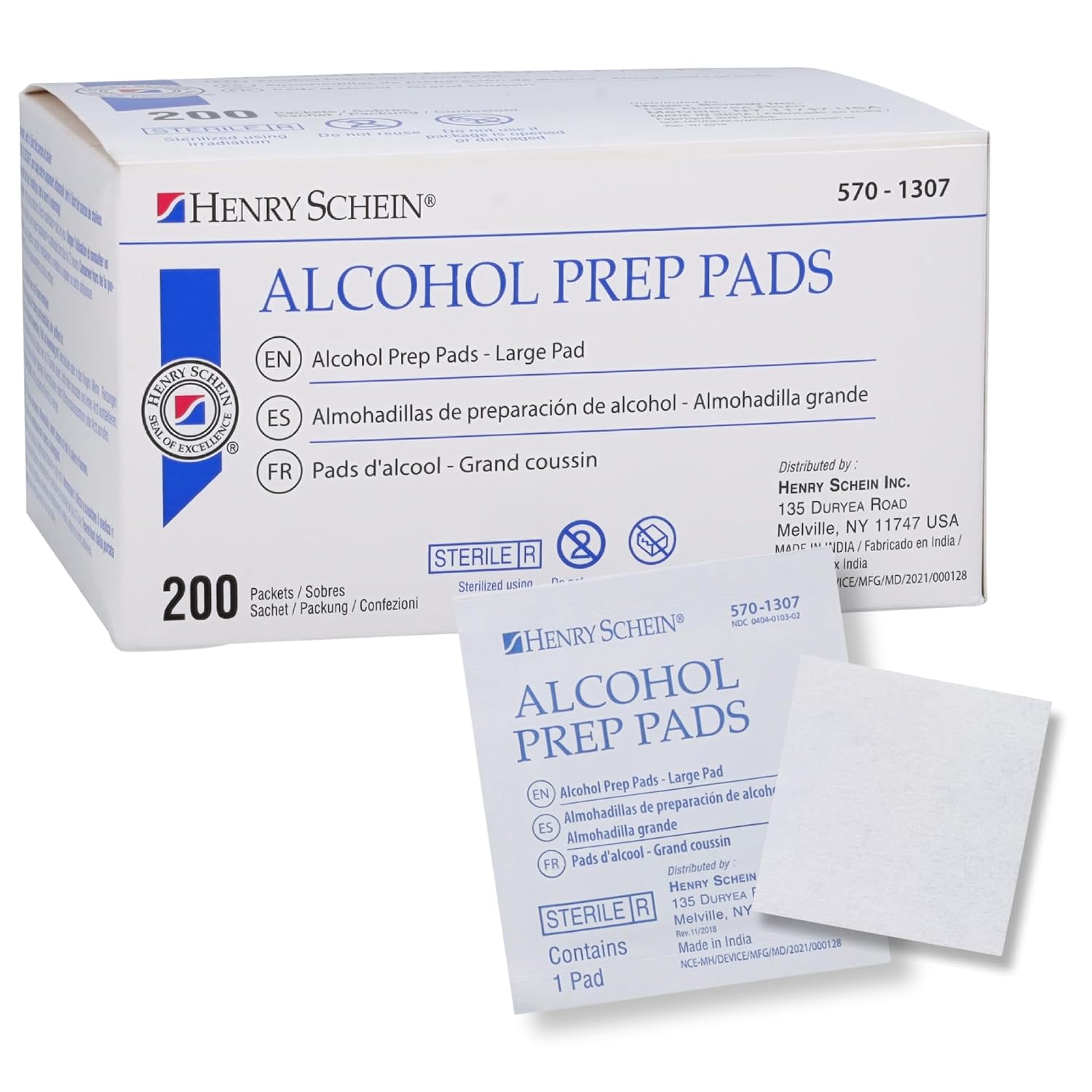 Henry Schein Large Prep Pads, 70% I...