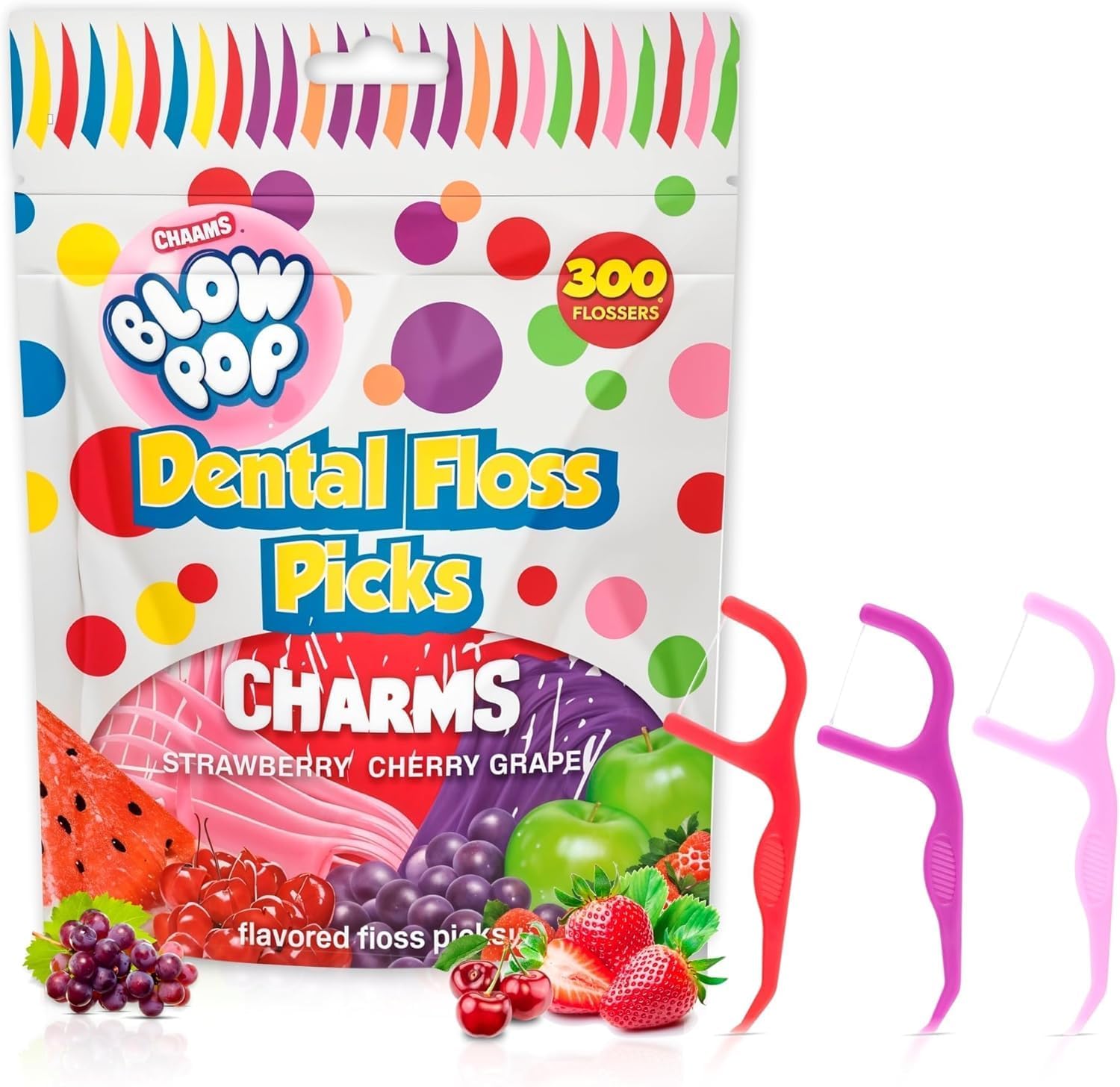 Flavored Floss Picks, 300 Count, De...