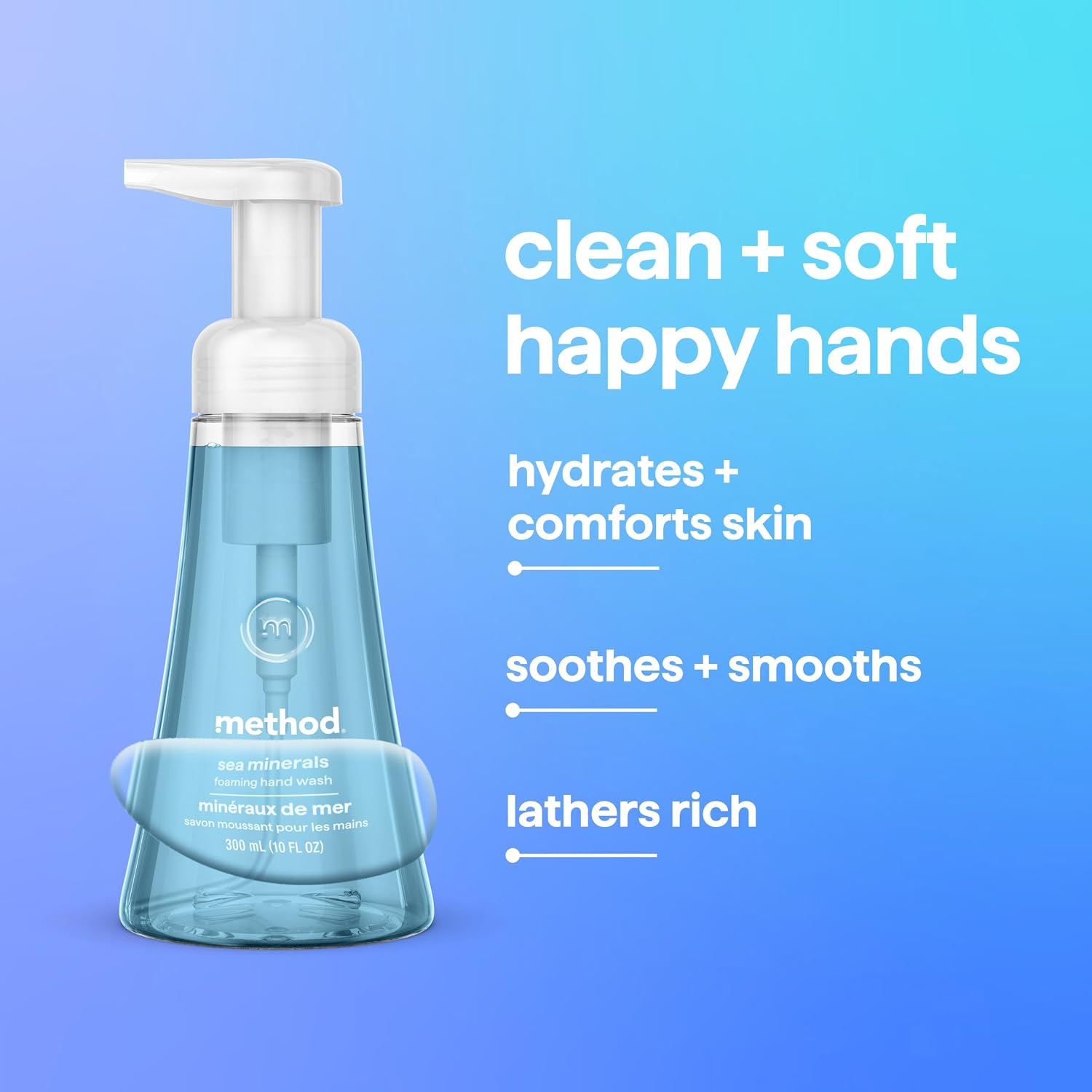 method Foaming Hand Wash, Sea Minerals, 10 fl oz, 3 pack - Image 6