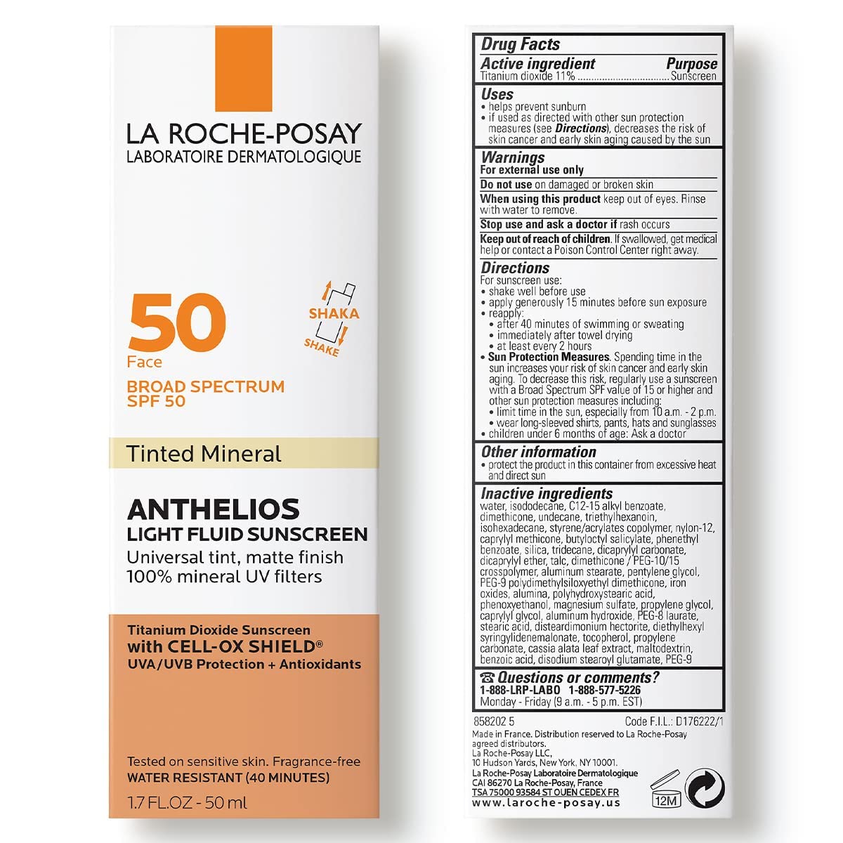 La Roche-Posay Anthelios Mineral Light Fluid Sunscreen for Face - Image 8