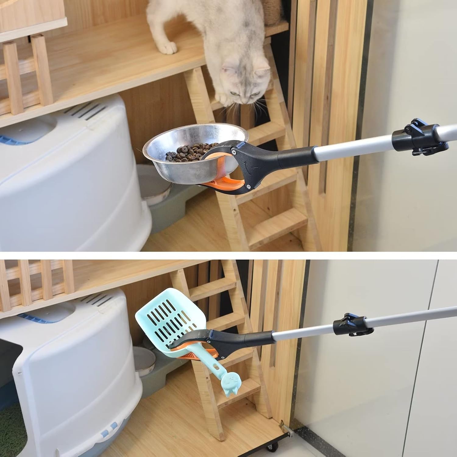 43" Extra Long Grabber Tool, Foldable Grabbers for Elderly Grab It Reaching Tool with Rotating Jaw +Magnets, 4" Wide Claw Opening Reacher Grabber Pickup Tool, Grabber Reacher Tool Heavy Duty - Image 9