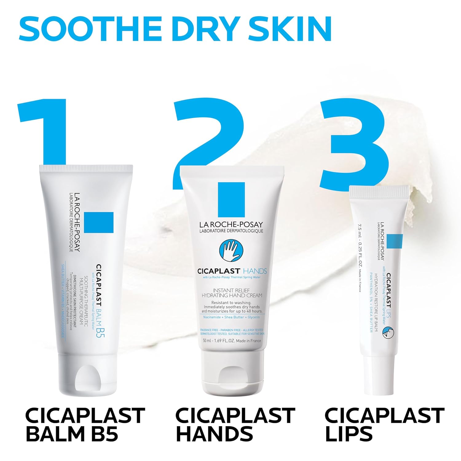 La Roche-Posay Cicaplast Lip Balm B5, Hydrating Lip Treatment, Shea Butter - Image 5