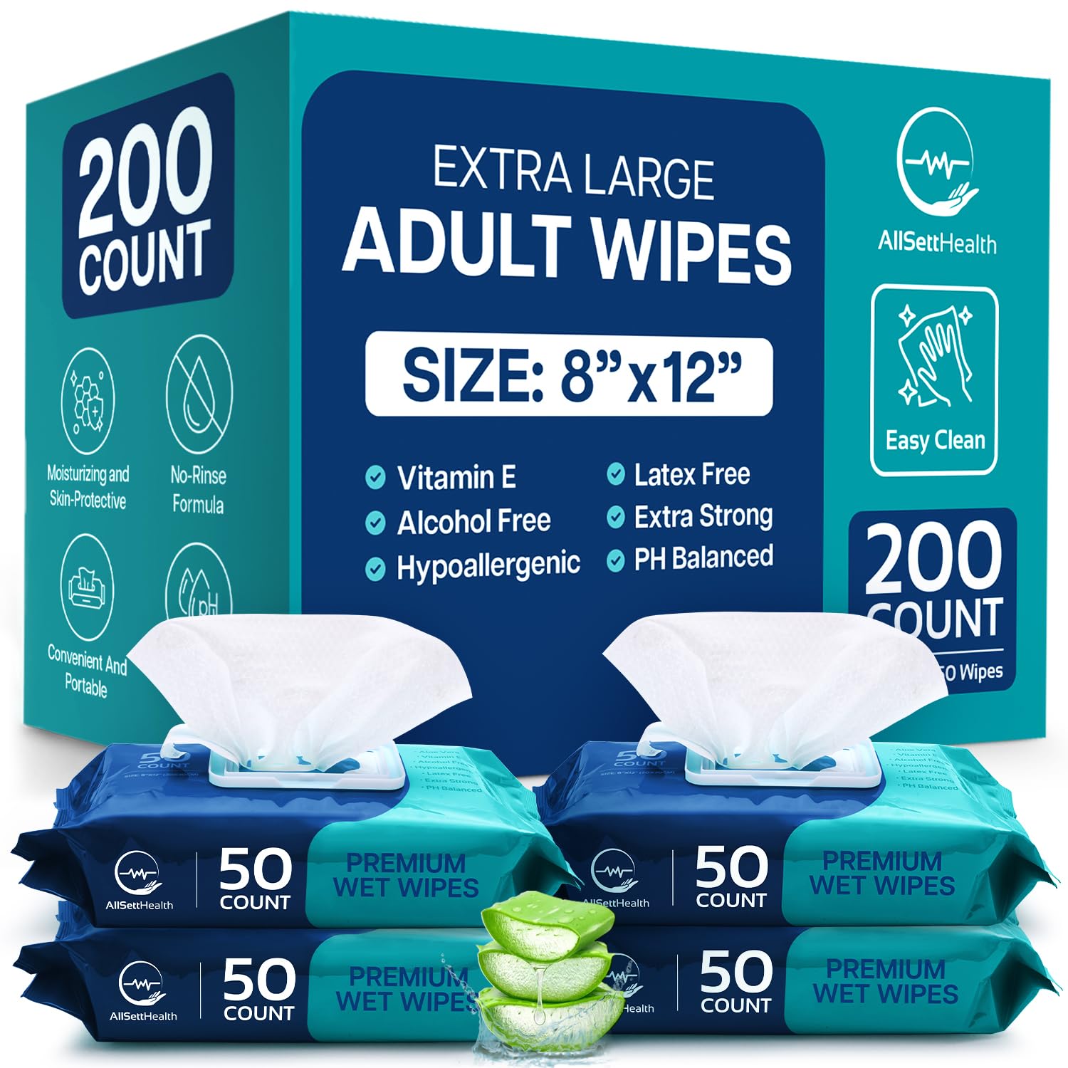 Body Wipes for Adults Bathing No Ri...