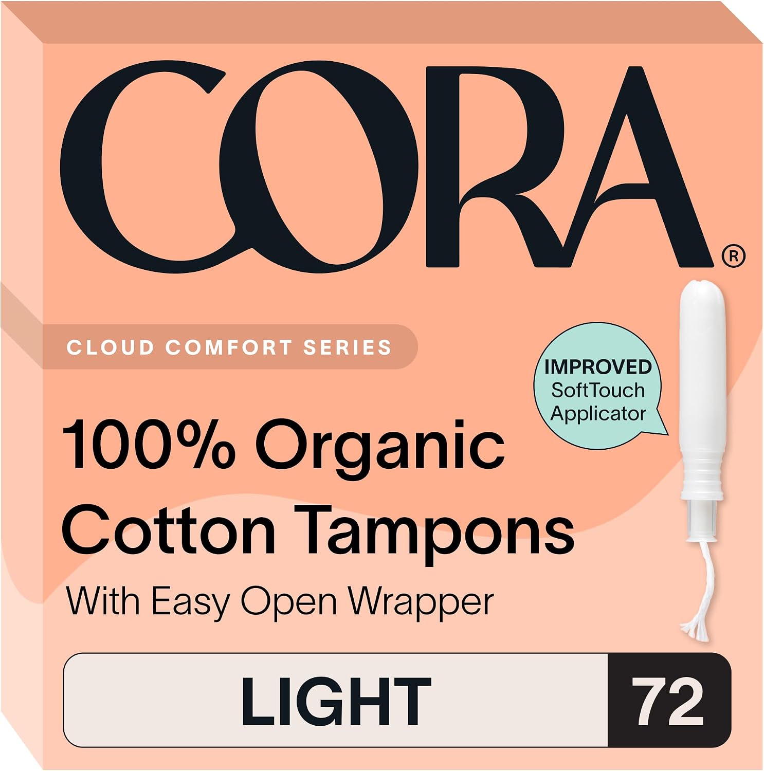 Cora Organic Cotton Tampons (72 Lig...