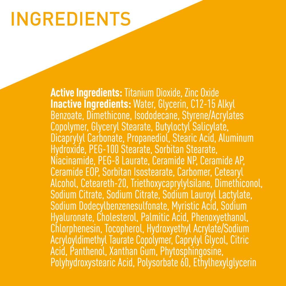 CeraVe Hydrating Mineral Sunscreen SPF 50 Face Sunscreen, Travel Size 2.5oz - Image 7