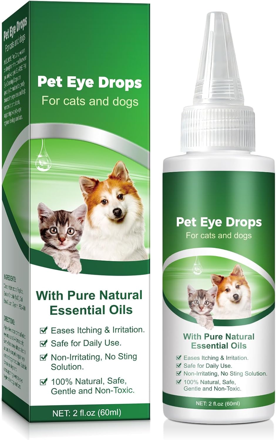 Pet Eye Drops for Dogs & Cats,...