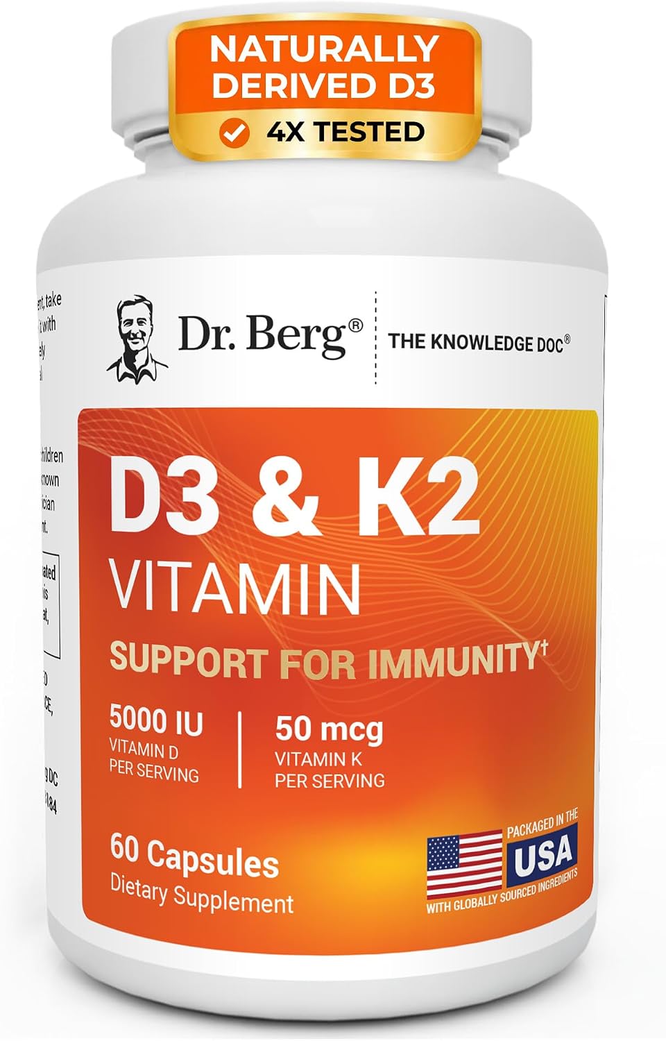 Dr. Berg 7-in-1 Vitamin D3 K2 5000 ...