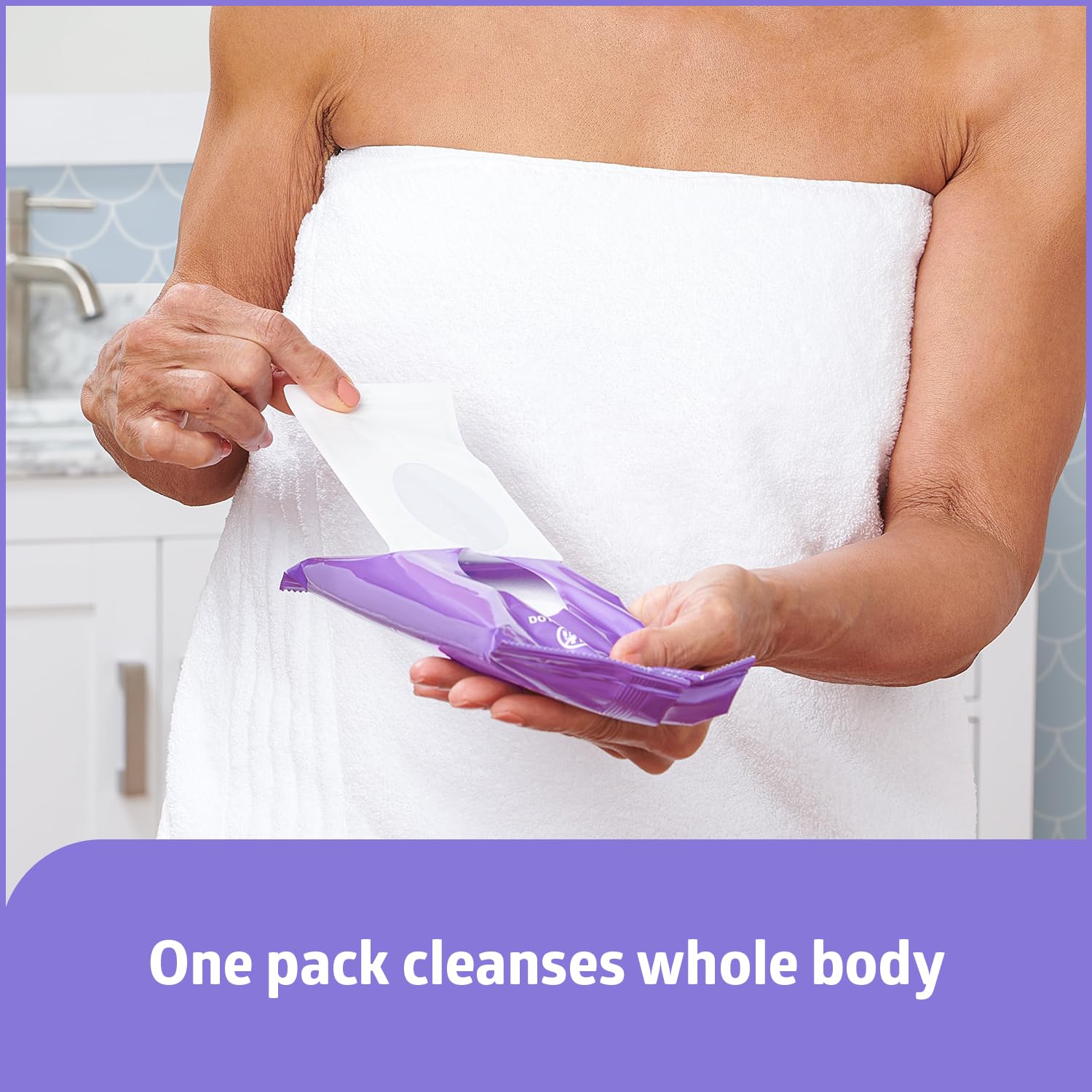 Medline ReadyBath Select Thick Adult Bath Wipes, 240 Wipes (8 Wipes, 30 Packs), Unscented, No Rinse Formula with Aloe, Shower Wipes for Sensitive Skin, Hypoallergenic & Alcohol-Free, 8 x 8 Inch - Image 5